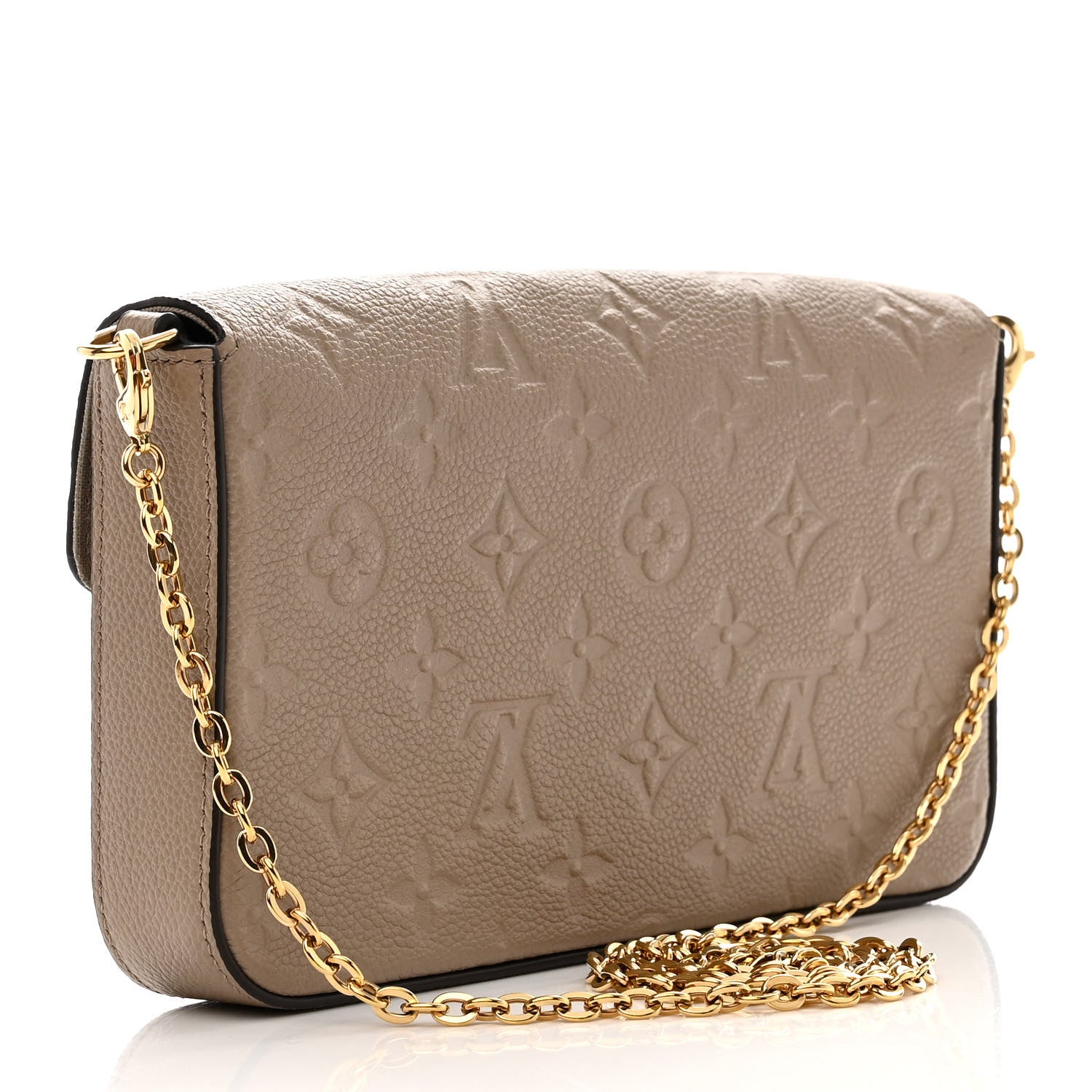 Louis Vuitton Empreinte Pochette Felicie Chain Wallet Tourterelle 3 of 13