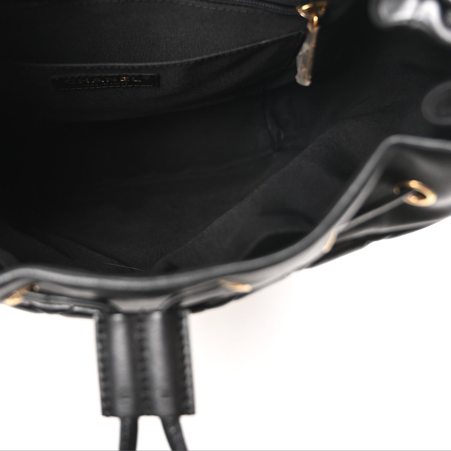 Lambskin Quilted Large Urban Spirit Backpack Black