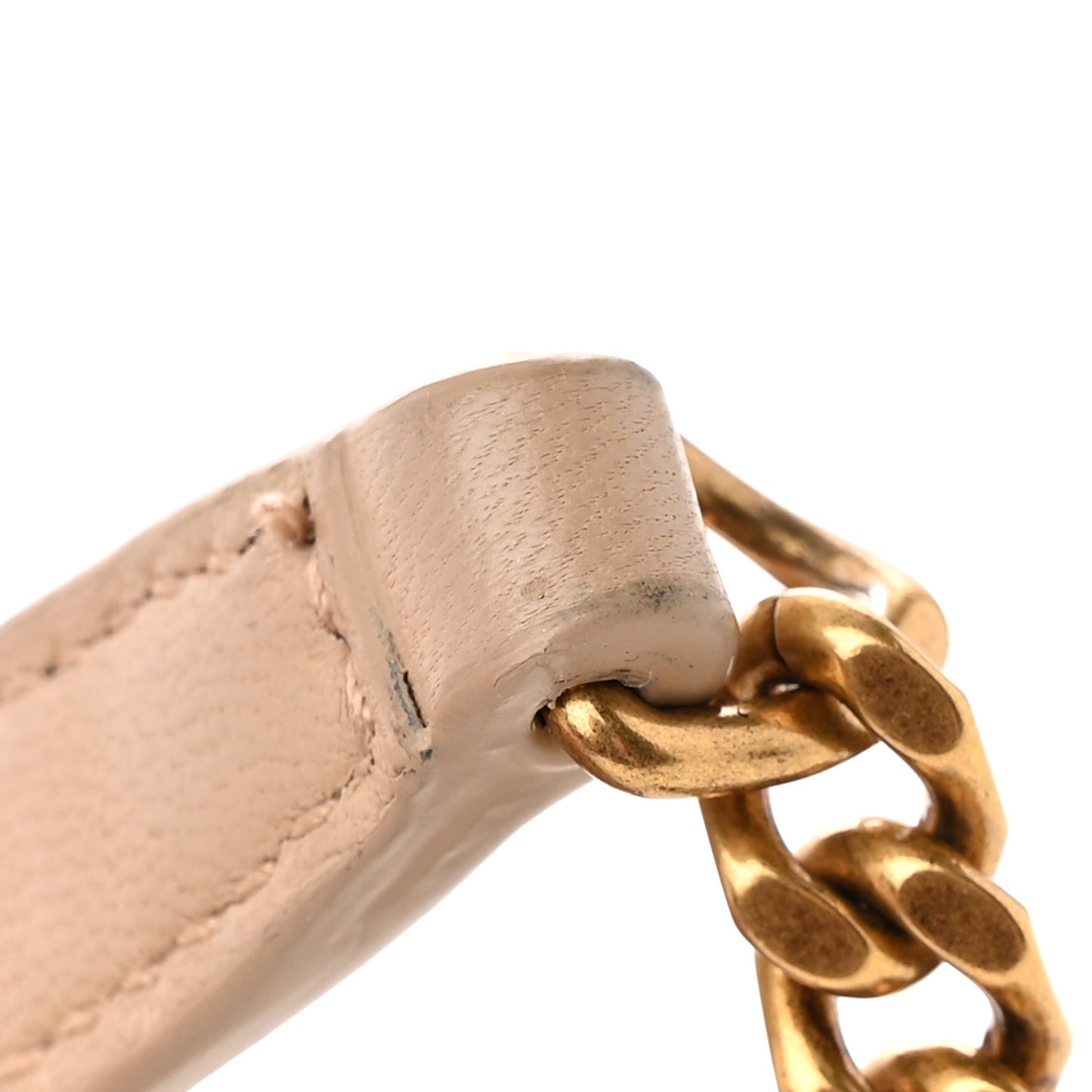 Lambskin Quilted Toy Loulou Puffer Monogram Chain Satchel Dark Beige