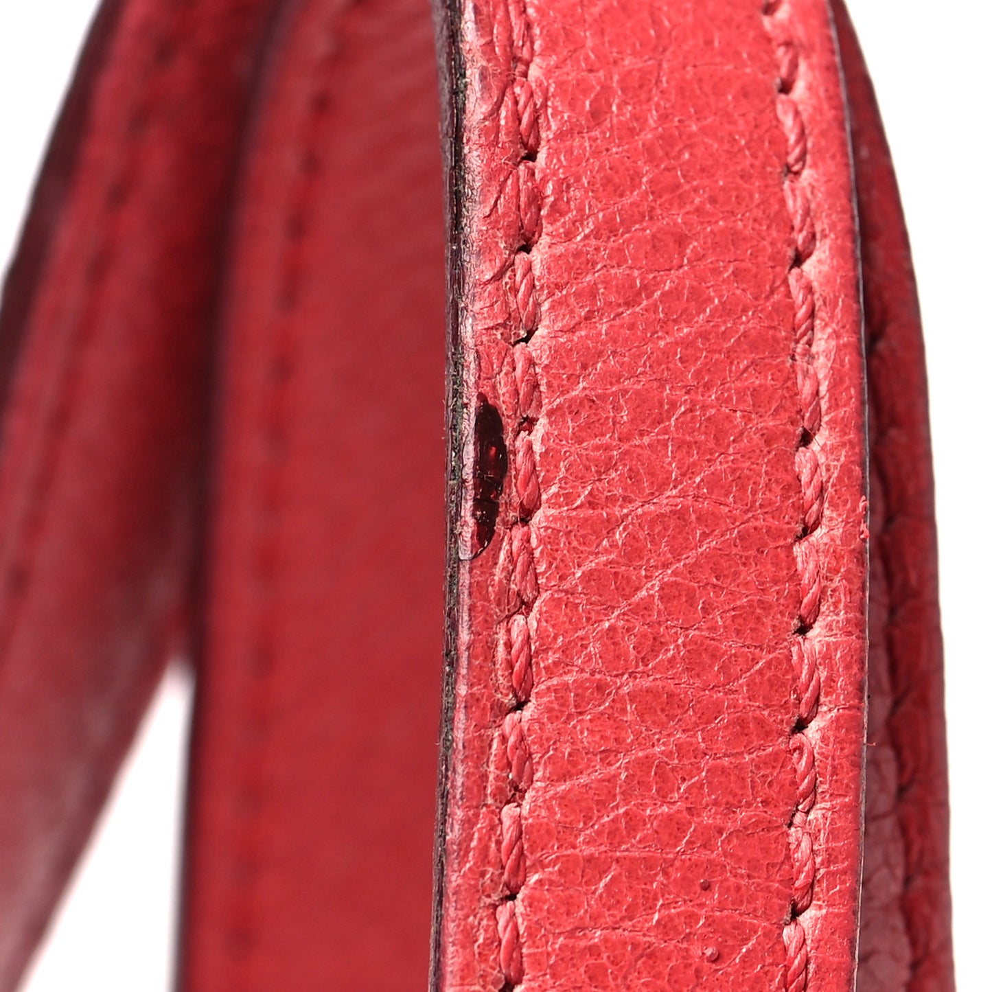 Glazed Calfskin Large On The Road Tote Red
