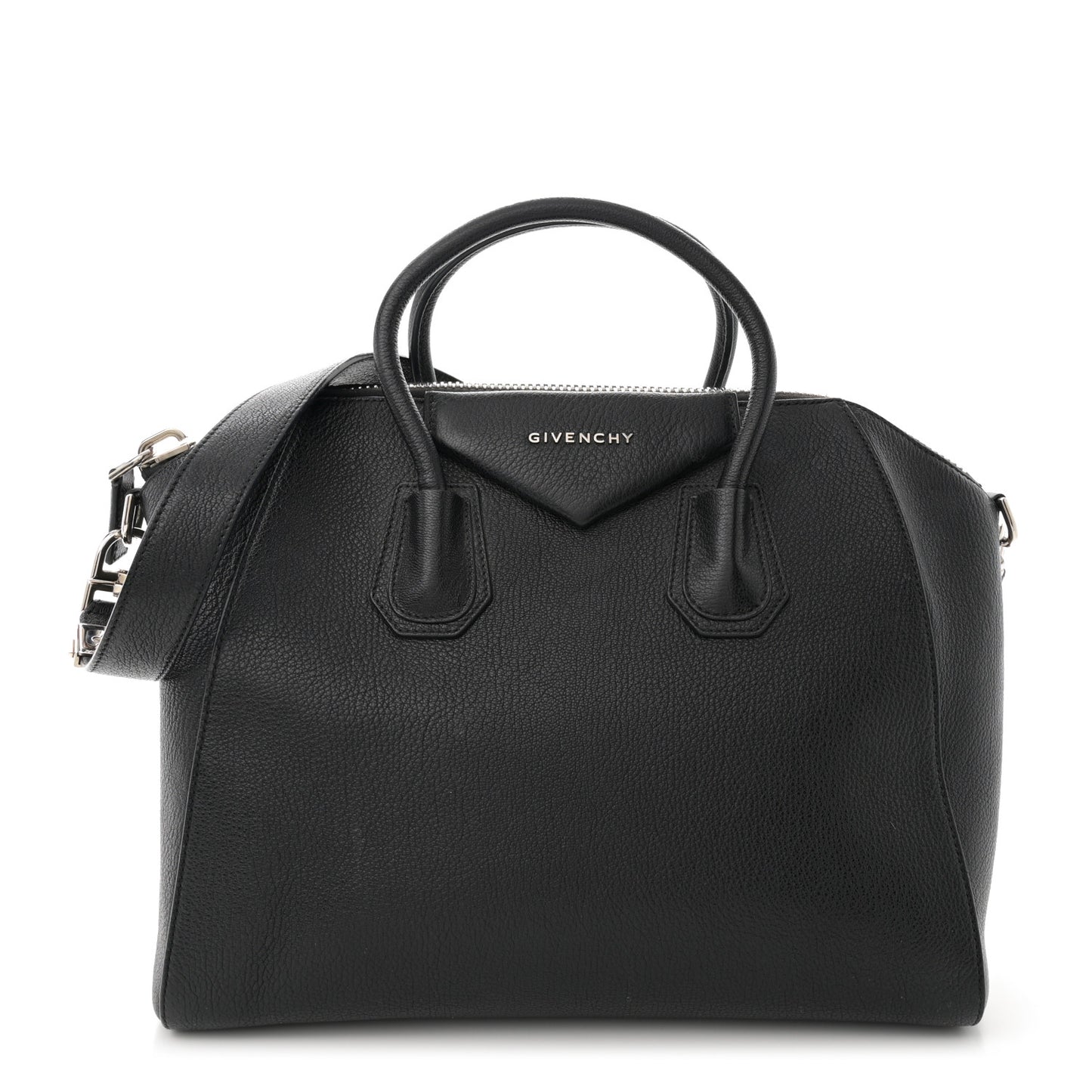 Sugar Goatskin Medium Antigona Black