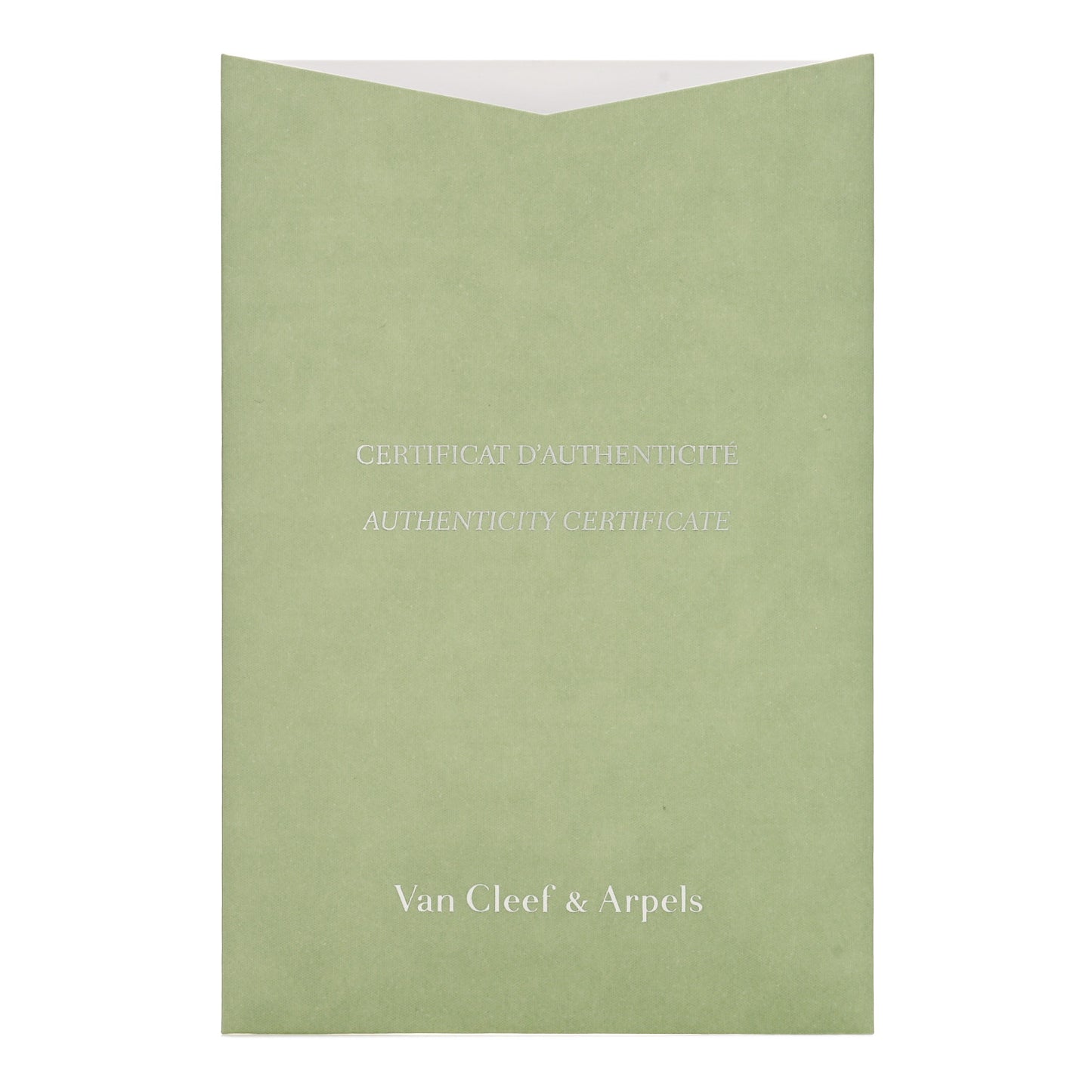 18K White Gold Chalcedony Vintage Alhambra Pendant Necklace