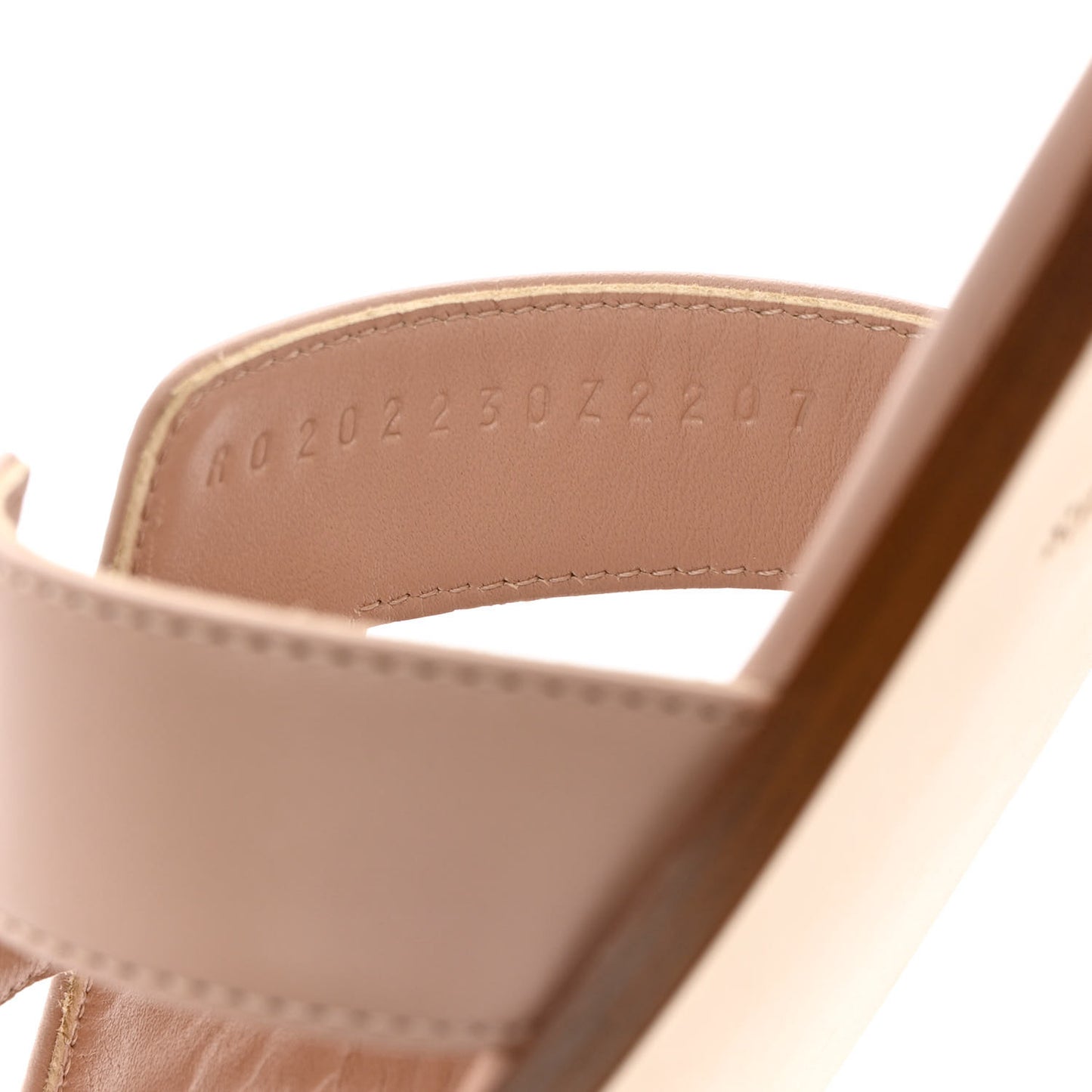 Box Calfskin Oran Sandals 41 Beige Nude