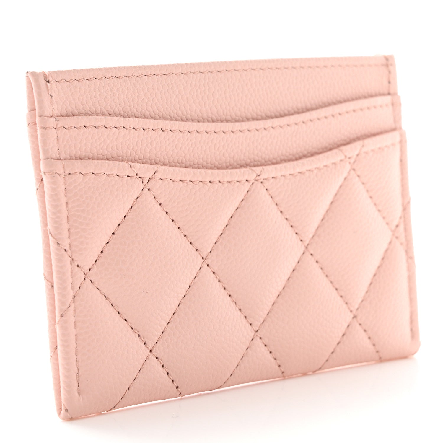 Chanel Caviar Quilted Card Holder Light Pink 3 of 8