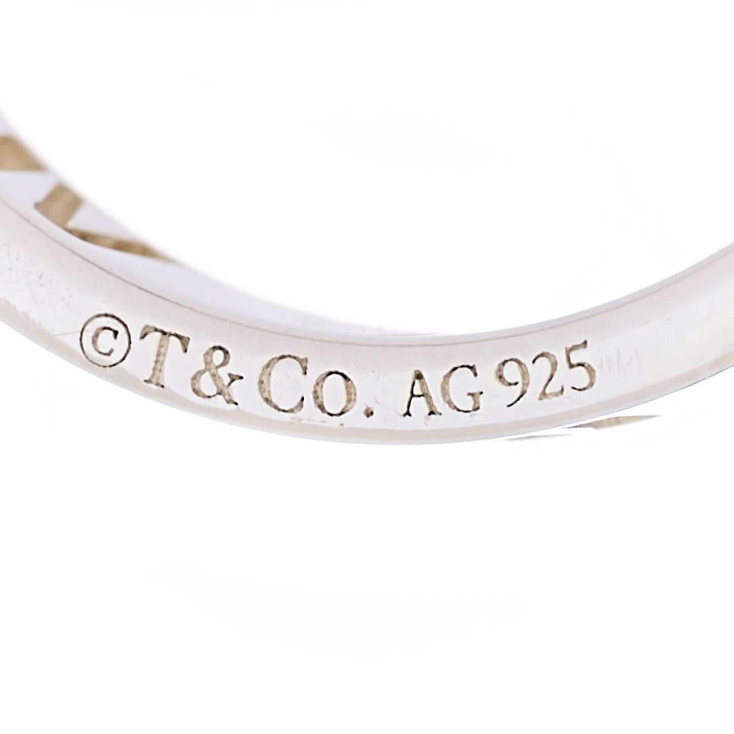 Sterling Silver Narrow Atlas Pierced Ring 50 5.5