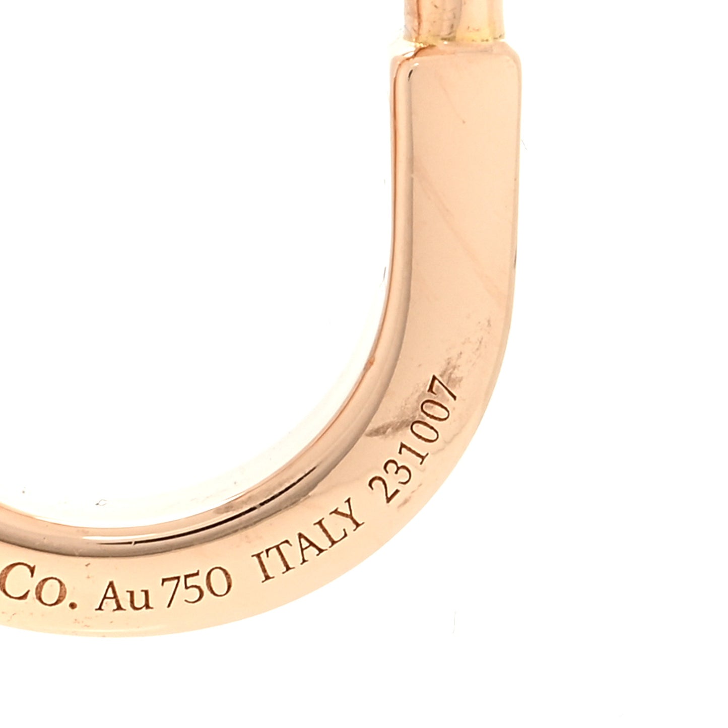 18K Rose Gold Pink Sapphire Small Lock Pendant Necklace
