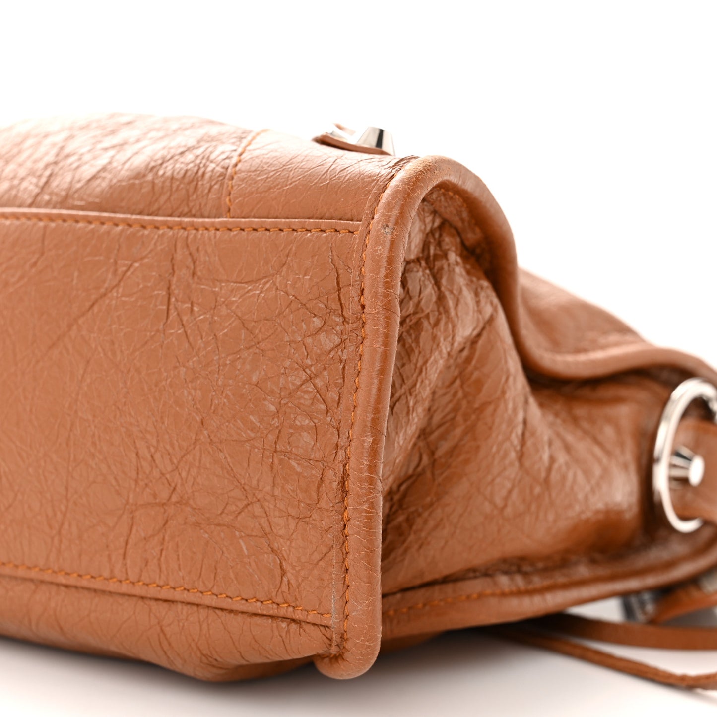 Agneau Classic Silver Hardware S City Camel