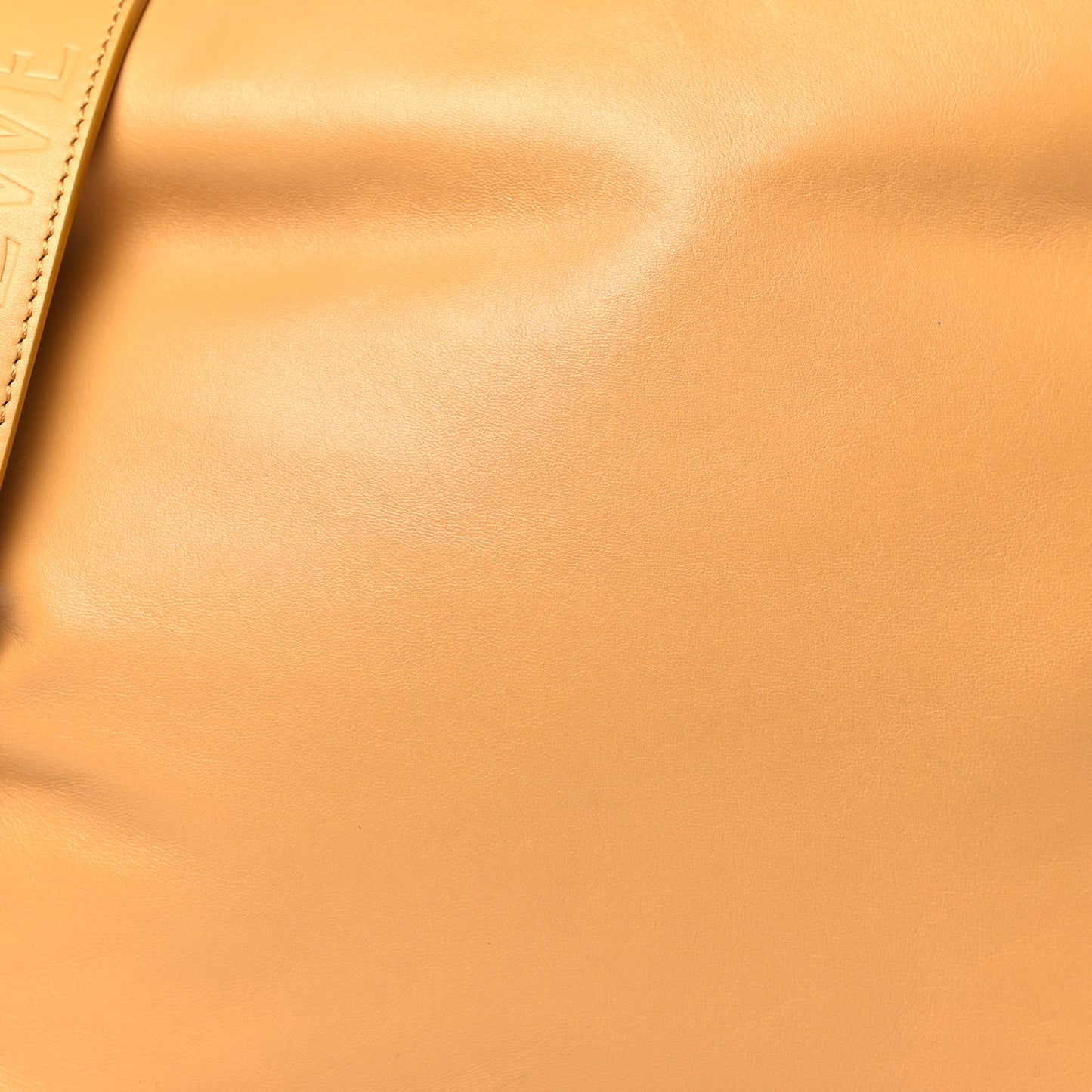 Calfskin Flamenco Puffer Knot Bag Camel