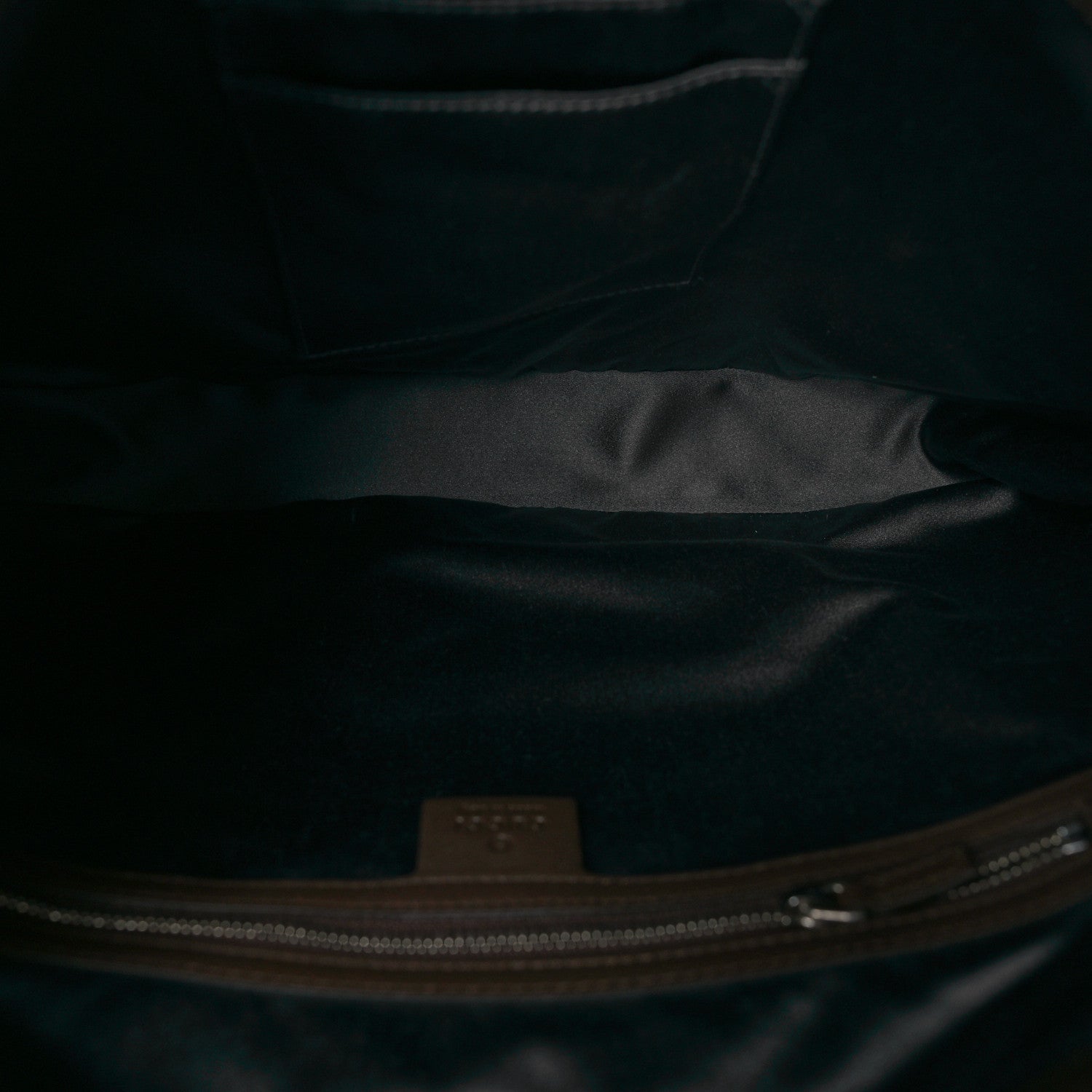 Gucci Velvet GG Monogram Web Medium Dionysus Hobo Brown 5 of 9