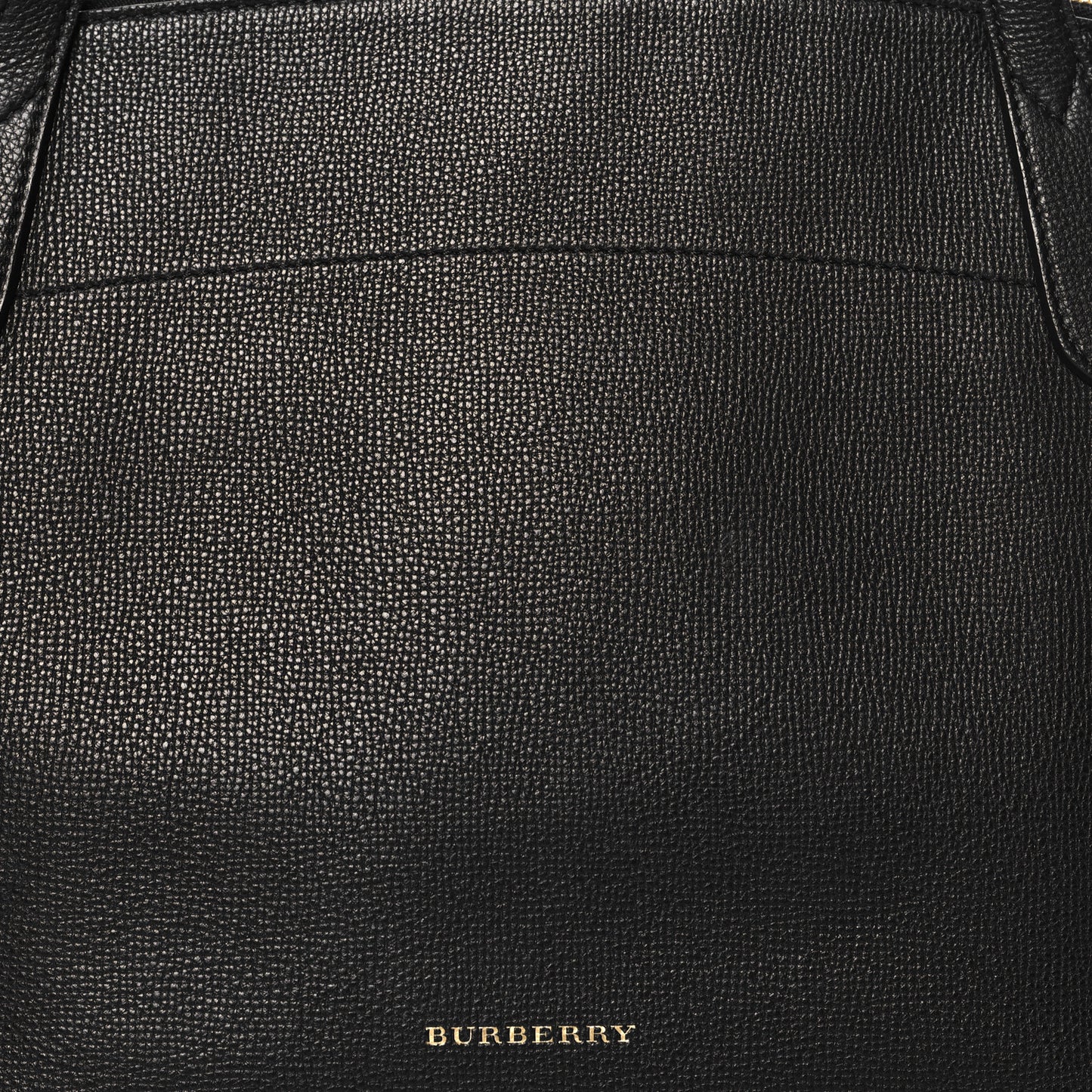 Derby Calfskin House Check Medium Welburn Tote Black