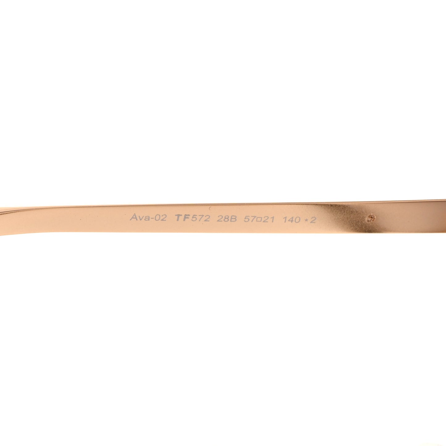 Round Ava 02 Sunglasses TF572 Gold