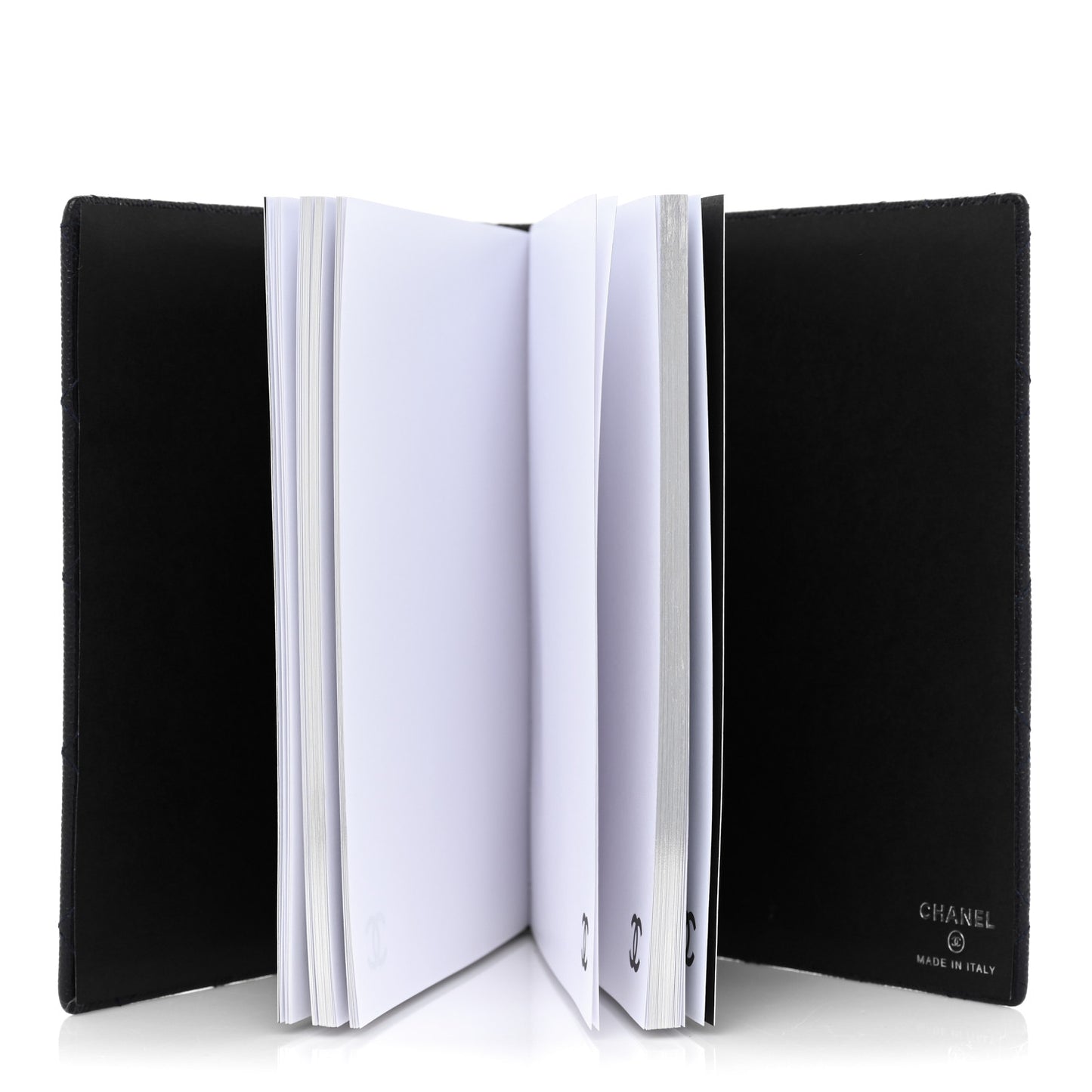 Caviar Quilted Notebook Black