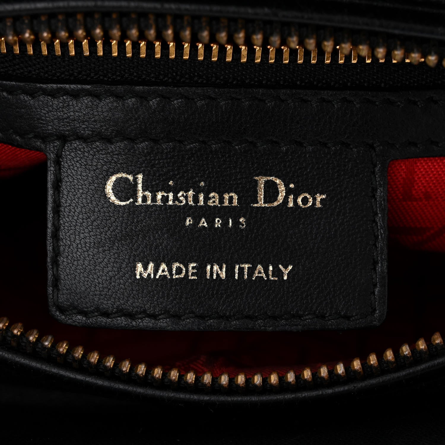 Christian Dior Lambskin Cannage Medium Lady Dior Black 6 of 11