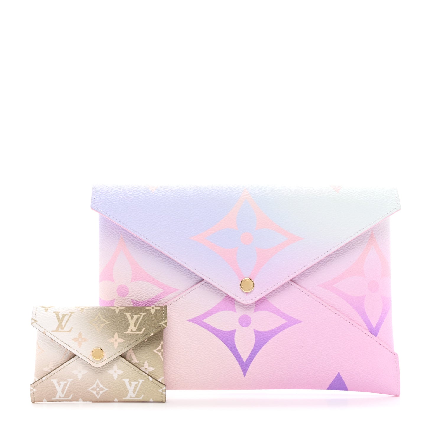 Monogram Giant Spring In The City Kirigami Pochette Set Sunrise Pastel Sunset Kaki