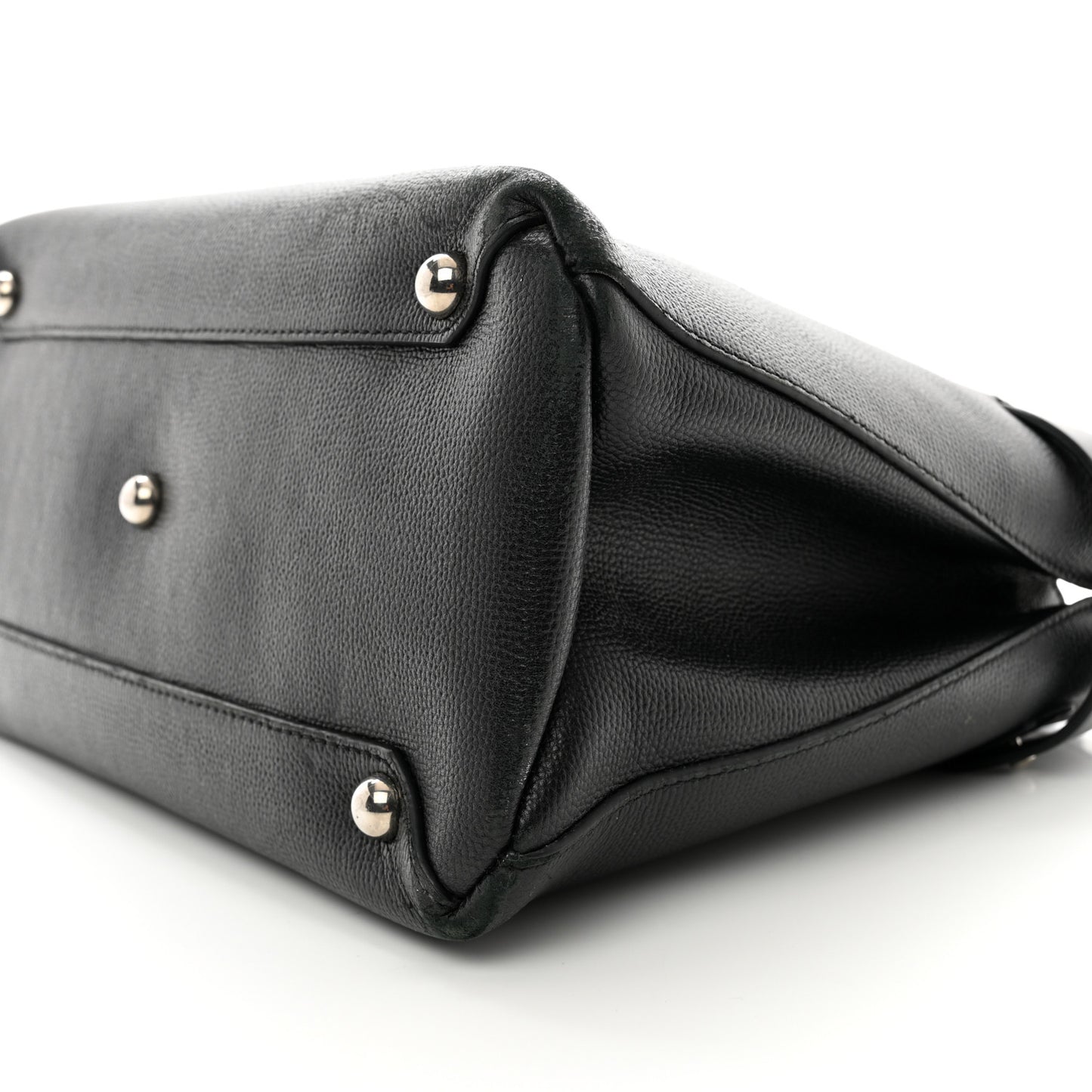 Derby Calfskin House Check Medium Banner Tote Black