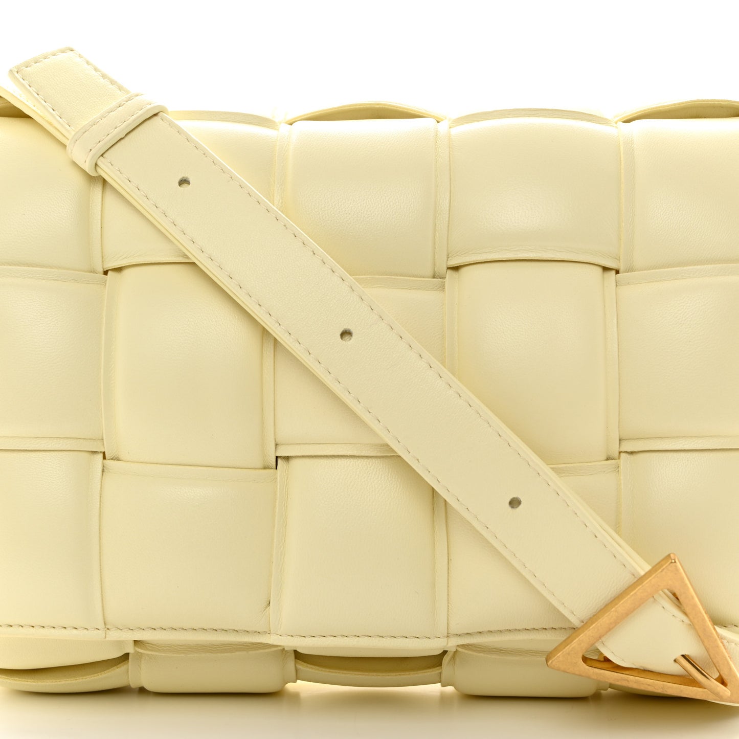 Nappa Maxi Intreccio Padded Cassette Crossbody Bag Zest