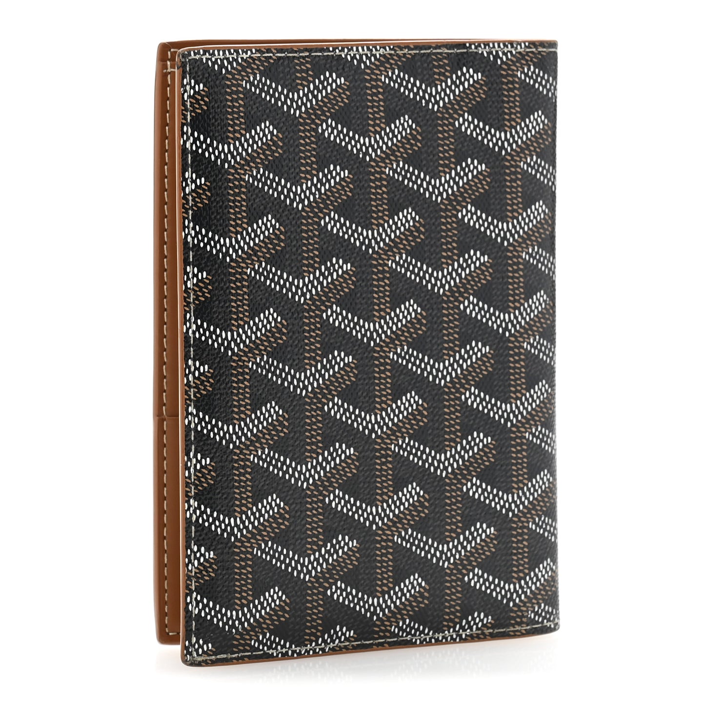 Goyardine Grenelle Passport Wallet Black Gold