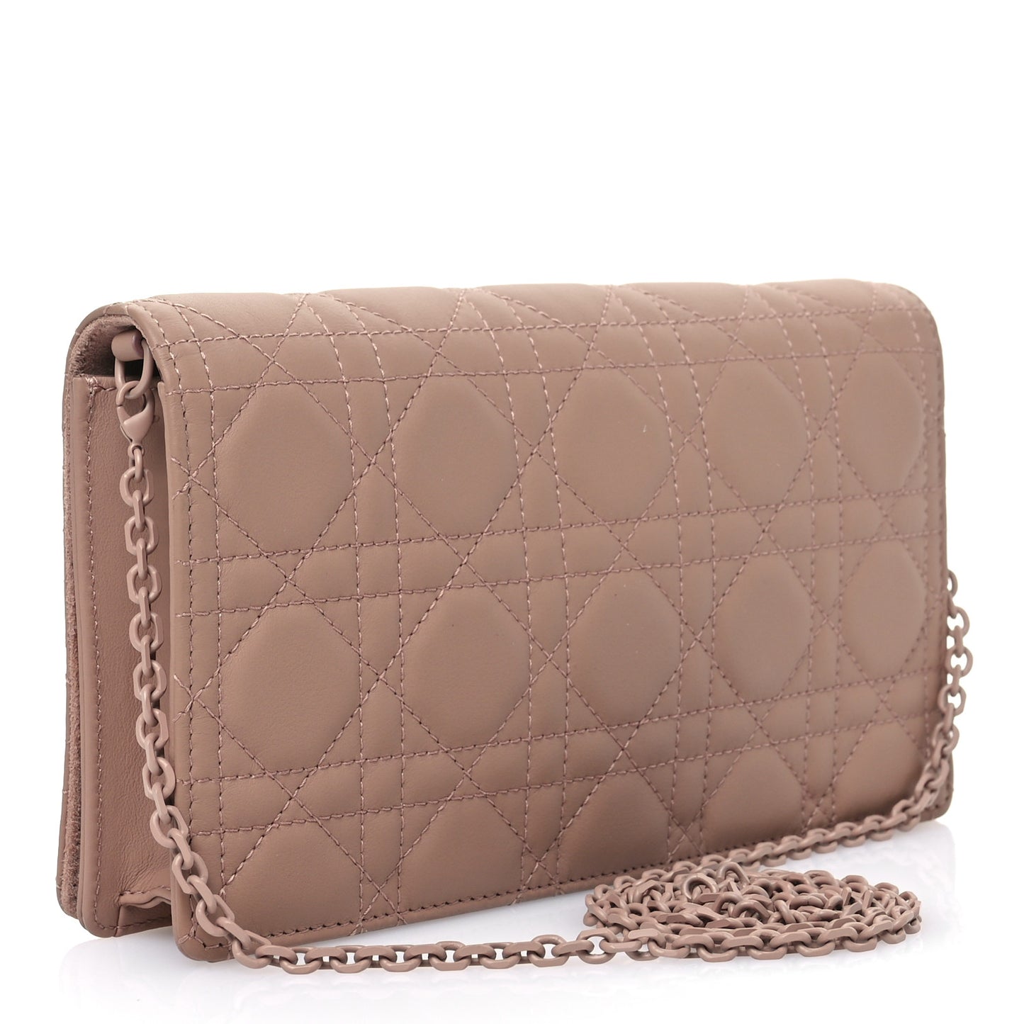 Ultra Matte Calfskin Cannage Lady Dior Clutch Fard