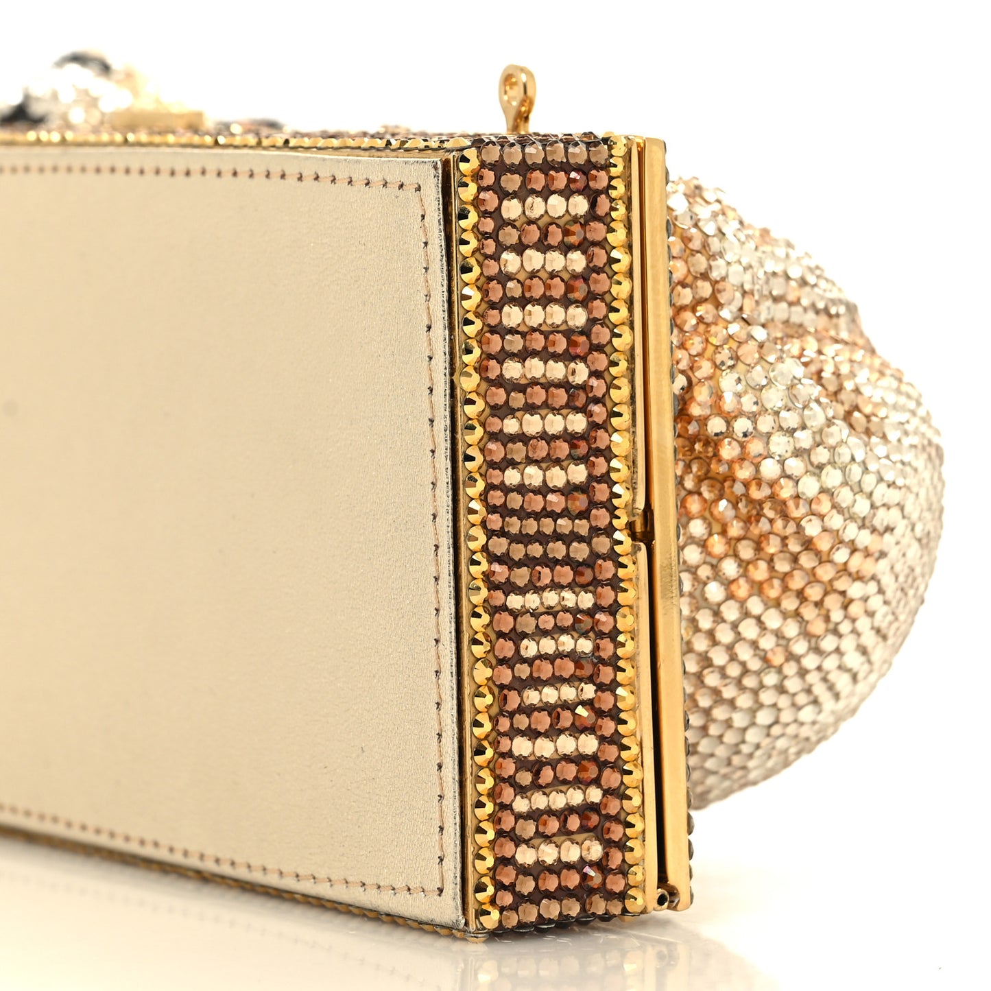 Crystal Lion Pedestal Minaudiere Clutch