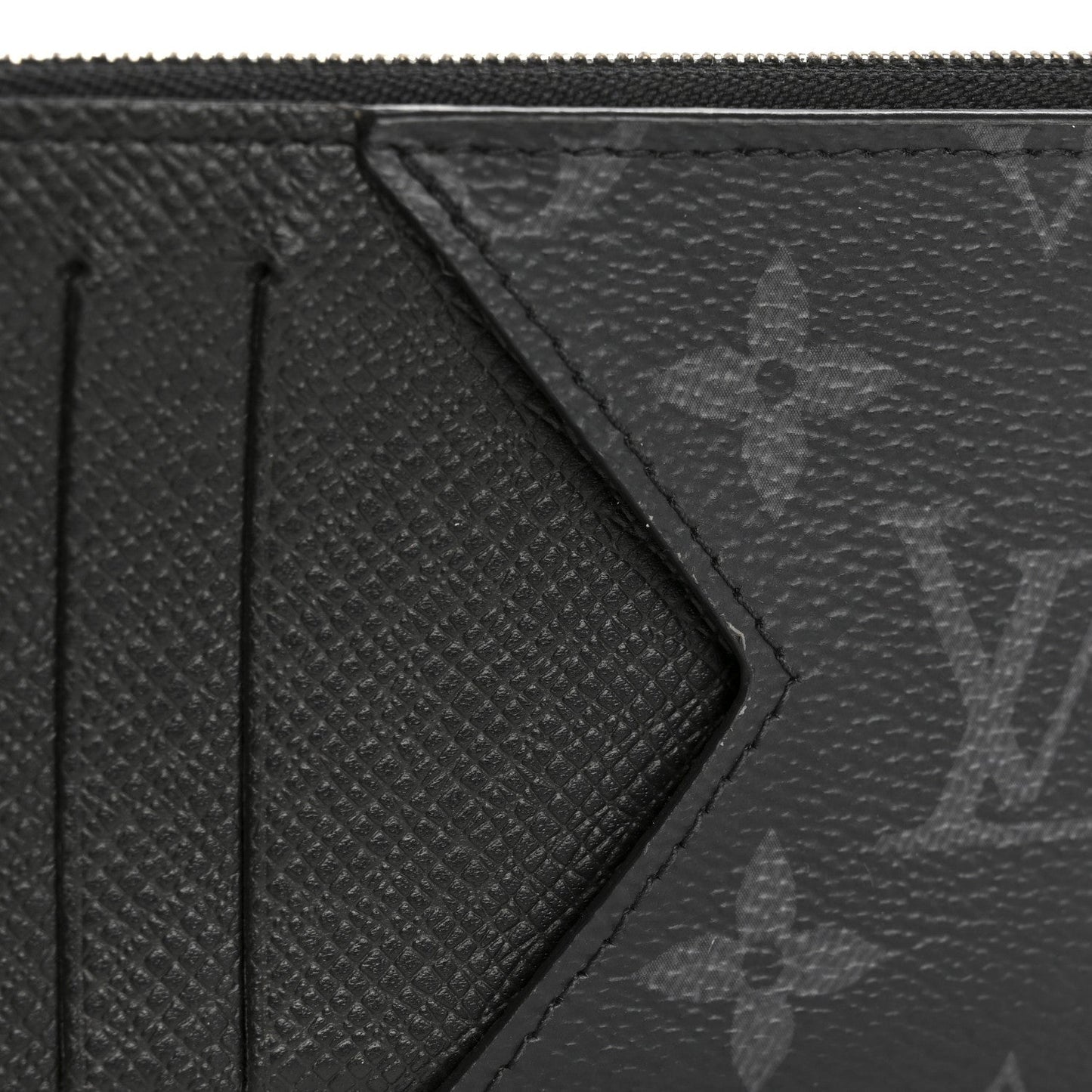 Monogram Eclipse Taiga Coin Card Holder Black