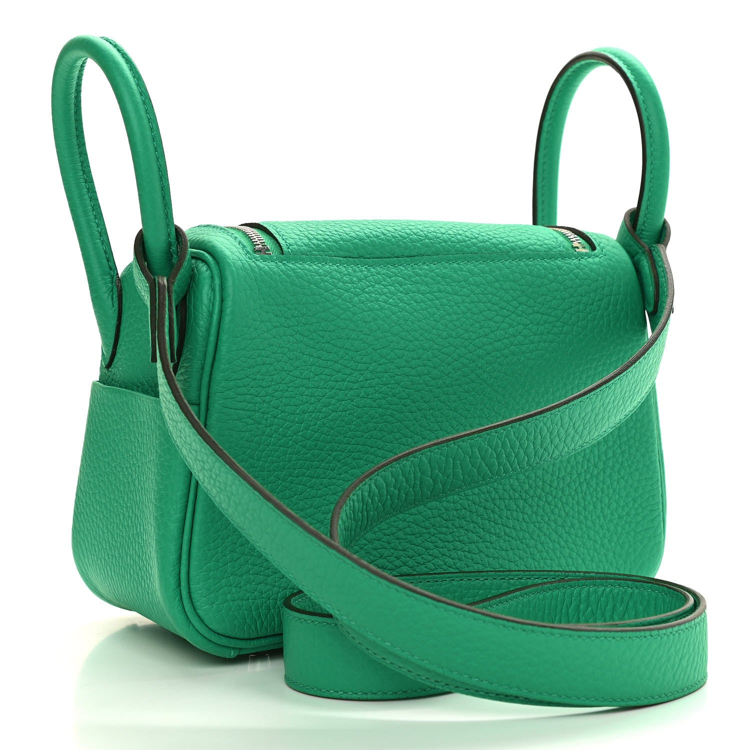 Hermes Taurillon Clemence Mini Lindy 20 Menthe 3 of 11