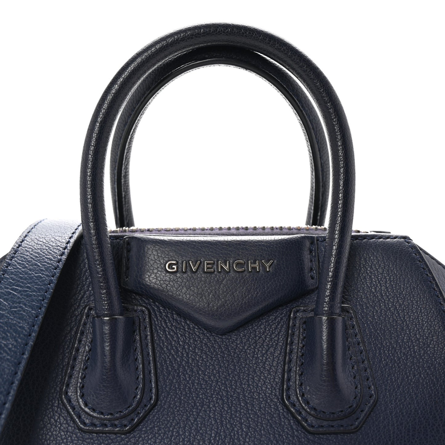 Sugar Goatskin Mini Antigona Navy