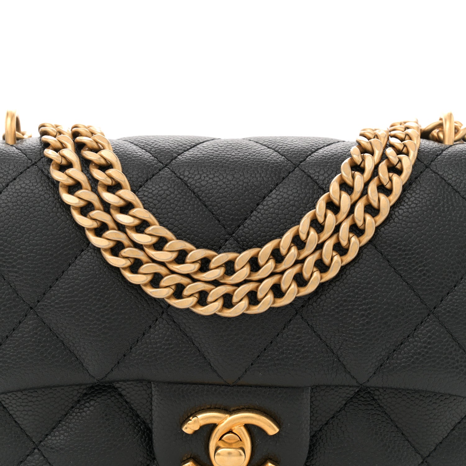 Chanel Caviar Quilted Mini Sweetheart Rectangular Flap Black 8 of 11