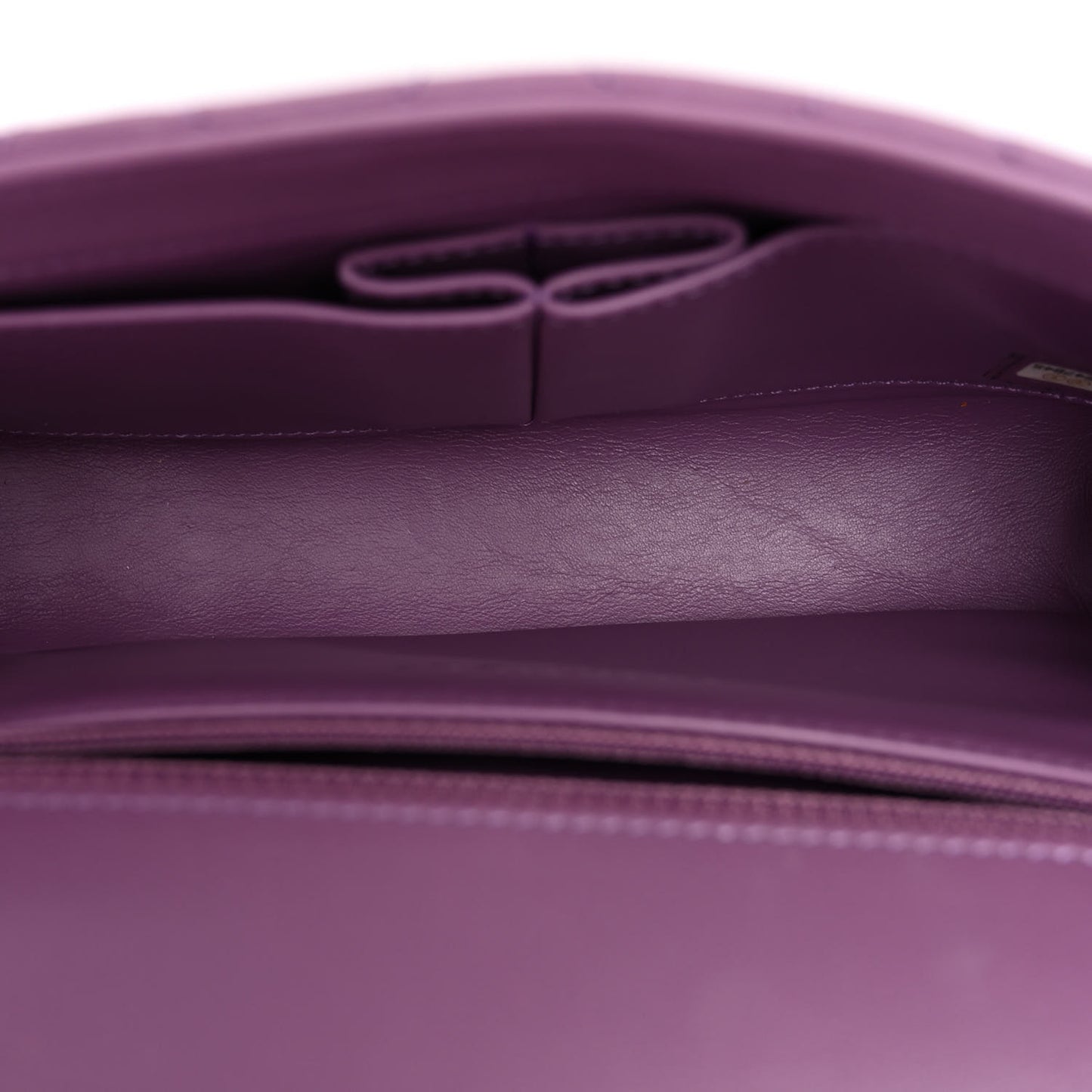 Lambskin Quilted Small CC Filigree Flap Purple