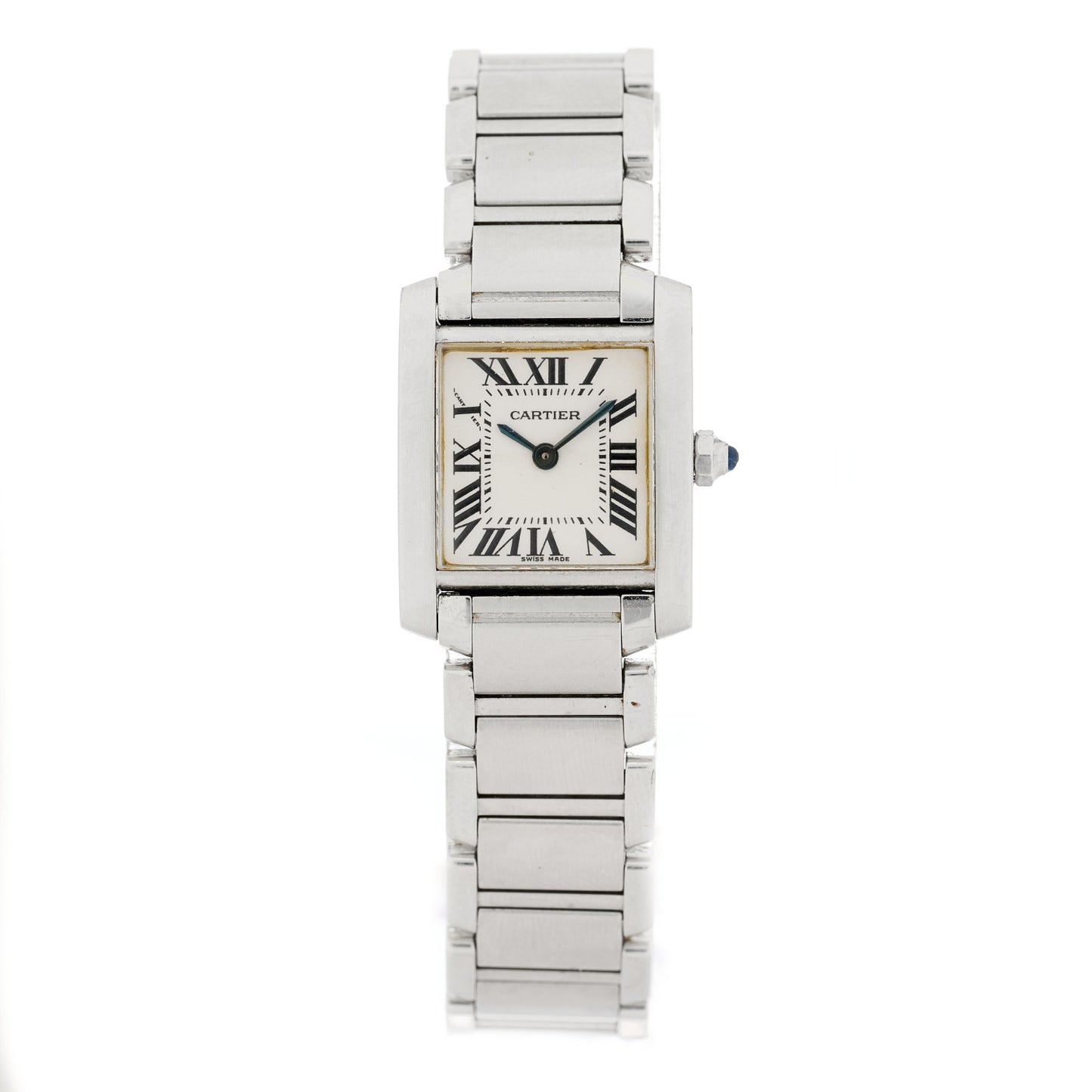 Stainless Steel 20mm Tank Francaise Quartz Watch