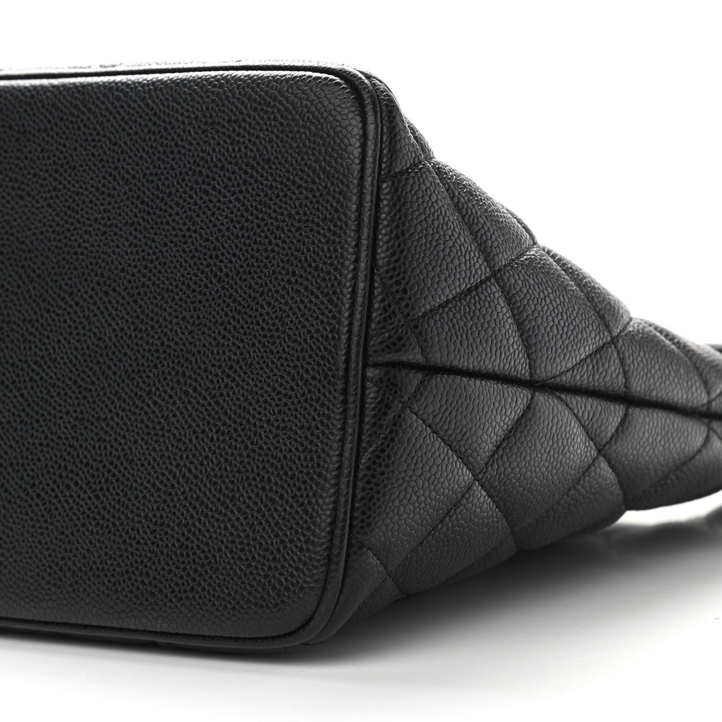 Caviar Quilted Medallion Tote Black