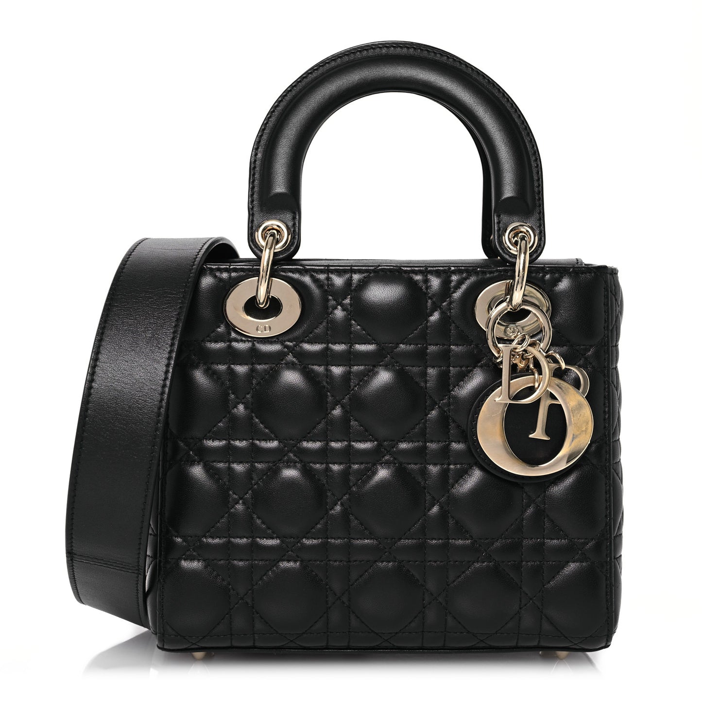 Lambskin Cannage Small My ABCDior Lady Dior Black