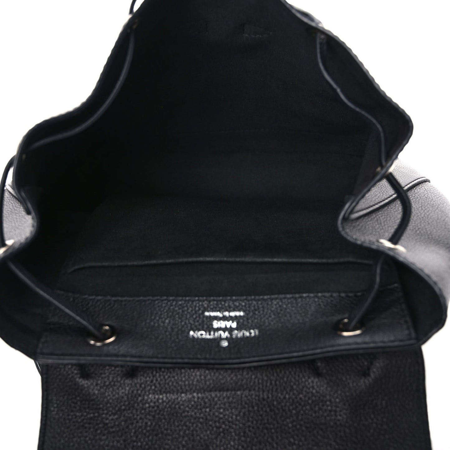 Calfskin Lockme Backpack Black