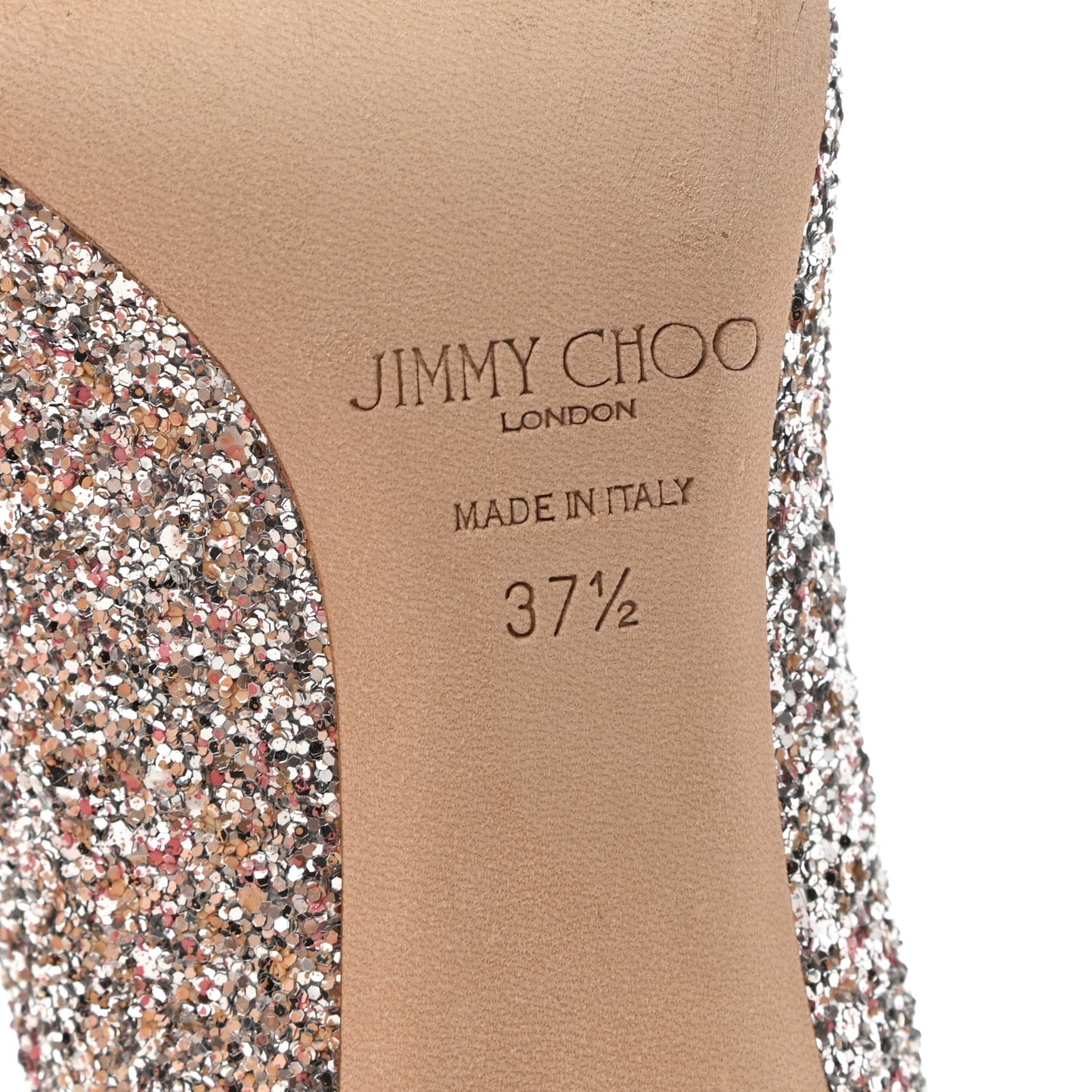Glitter Pointy Toe Romy 60 Pumps 37.5 Viola Mix
