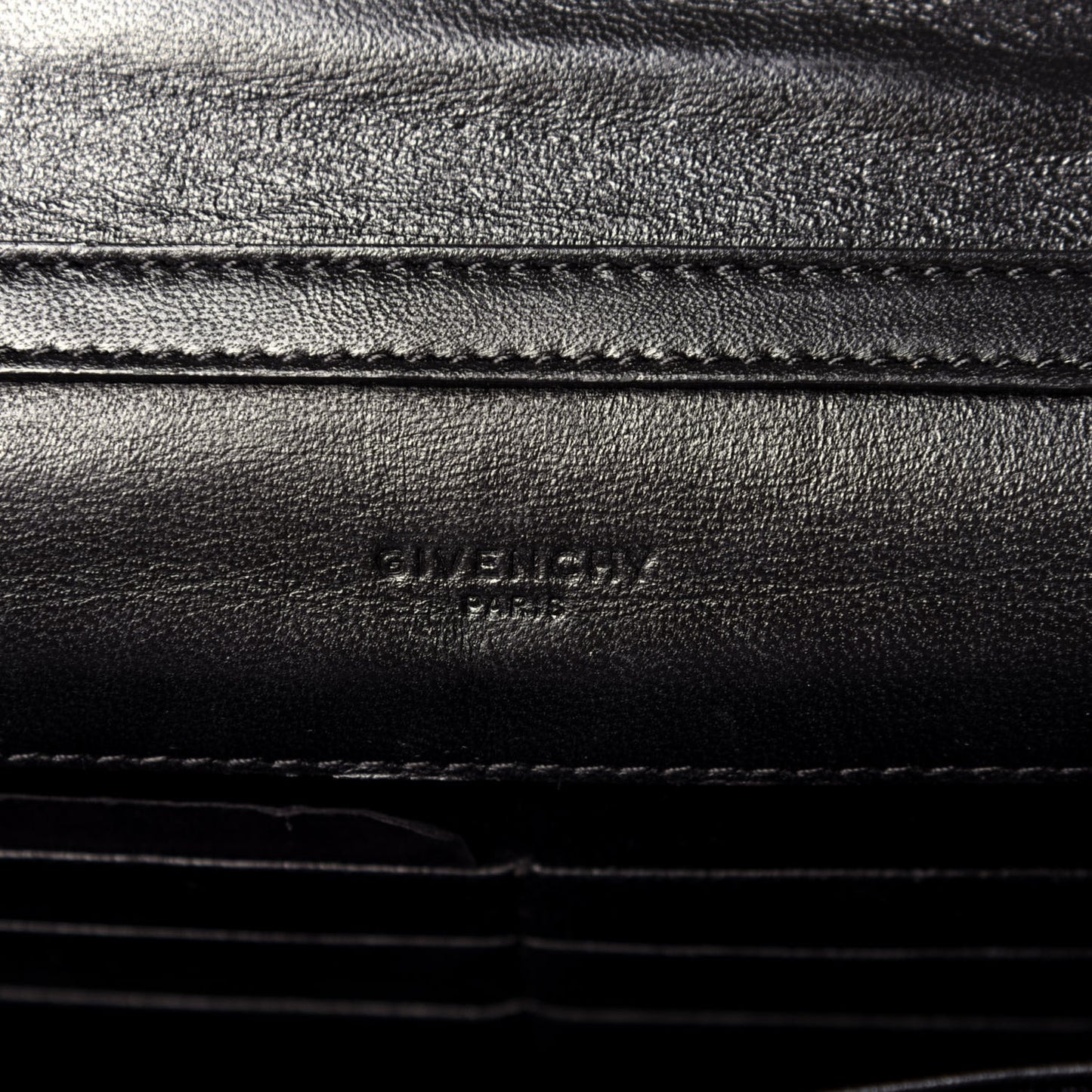 Sugar Goatskin Pandora Chain Wallet Black