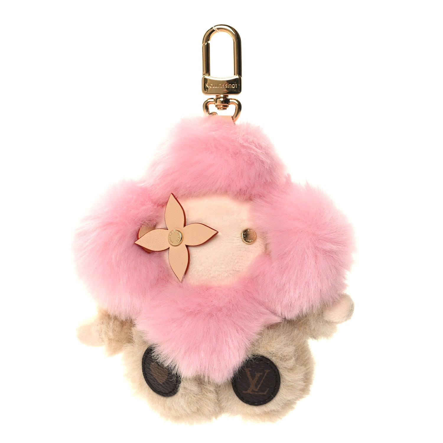 Louis Vuitton Fox Fur My Vivienne Bag Charm Pink 1572113