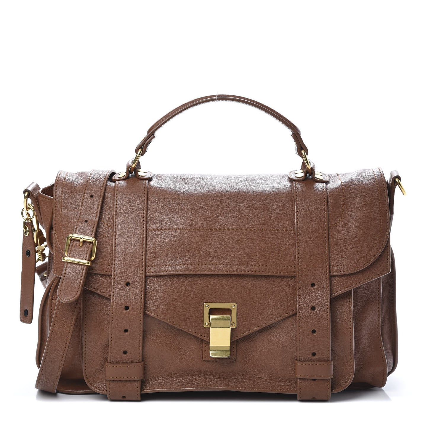 Lambskin Medium PS1 Satchel Saddle