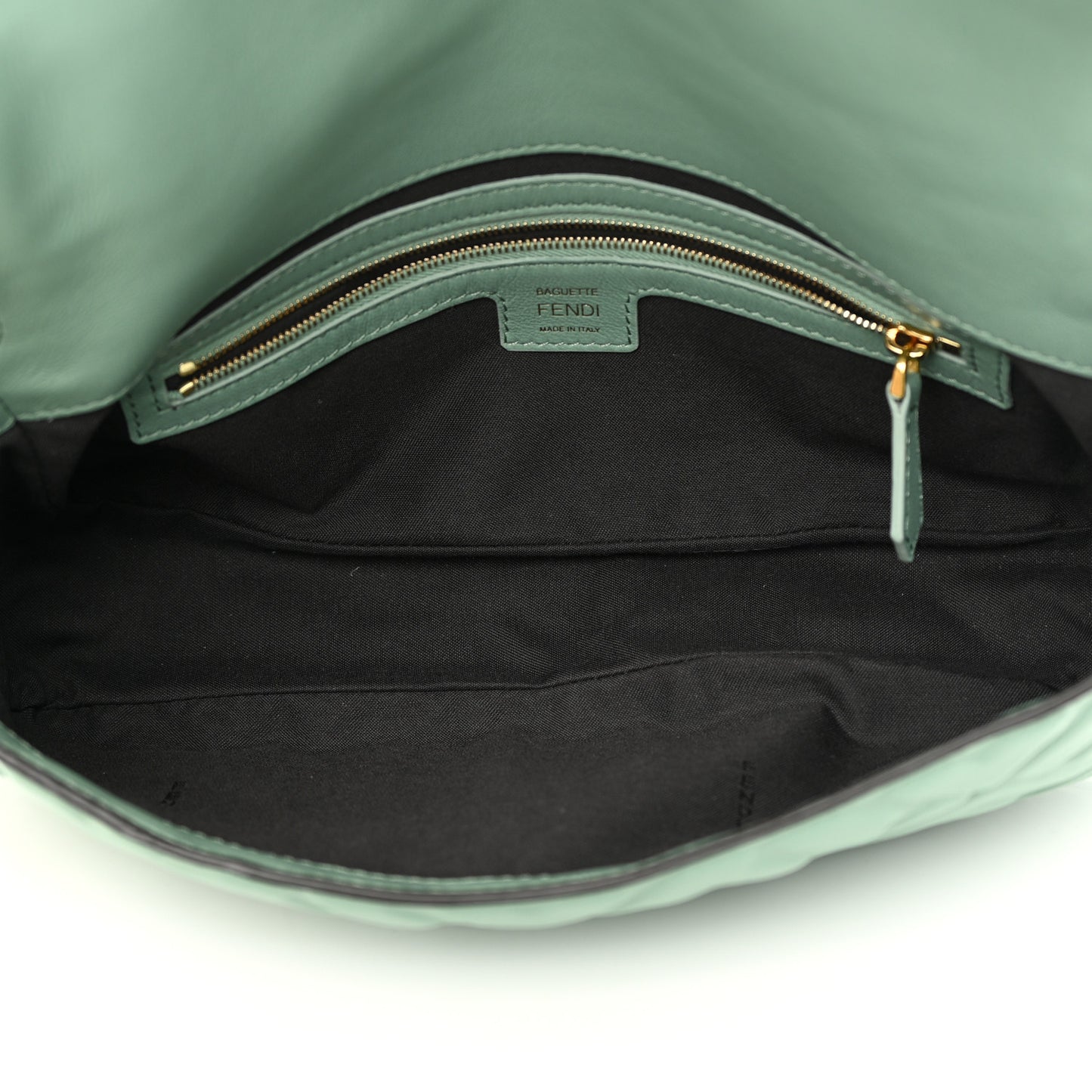 Nappa FF 1974 Embossed Baguette Menta