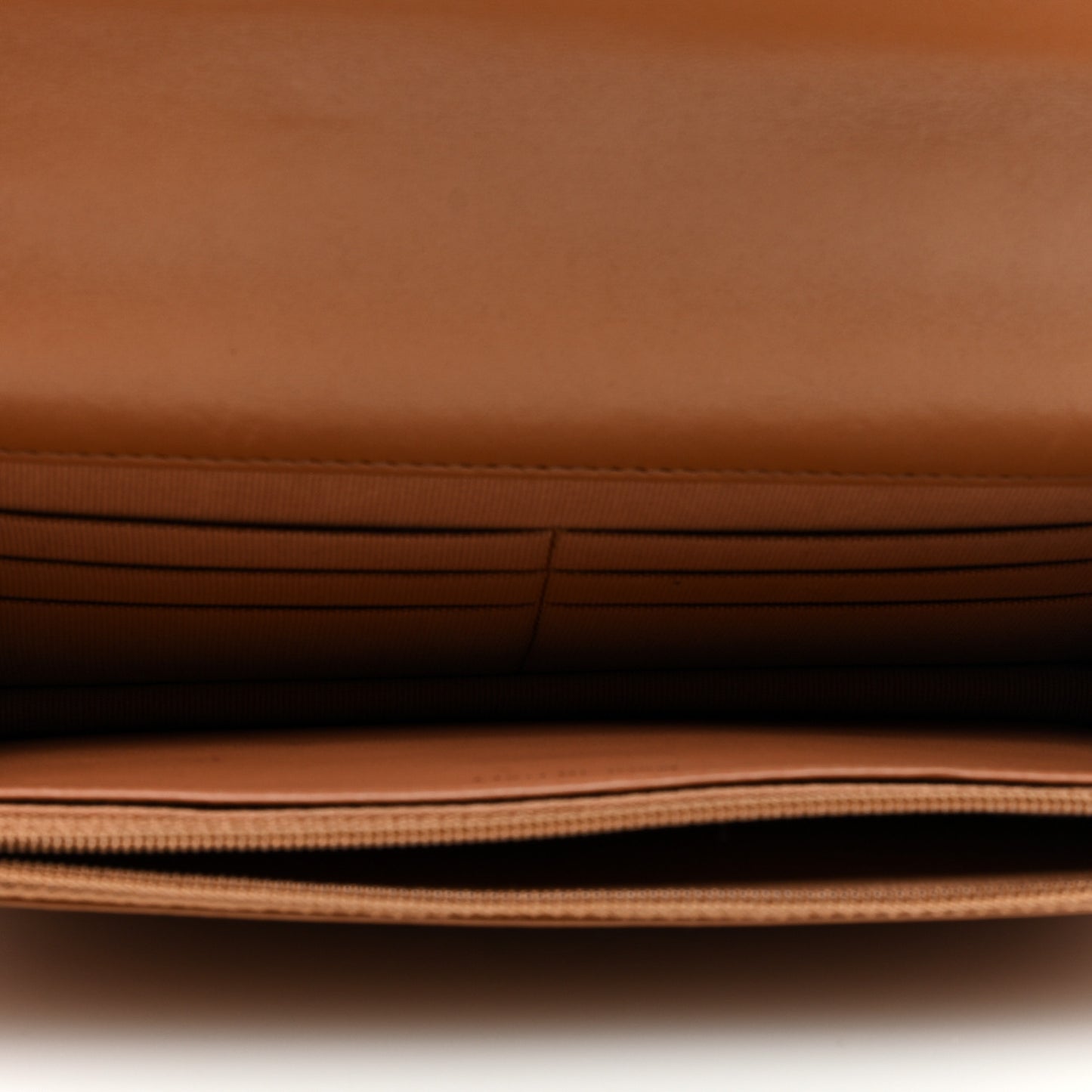 Lambskin Quilted Chanel 19 Wallet On Chain WOC Brown