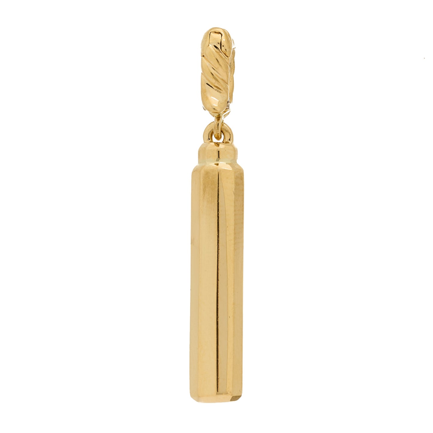 18K Yellow Gold Diamond Lexington Barrel Amulet Pendant