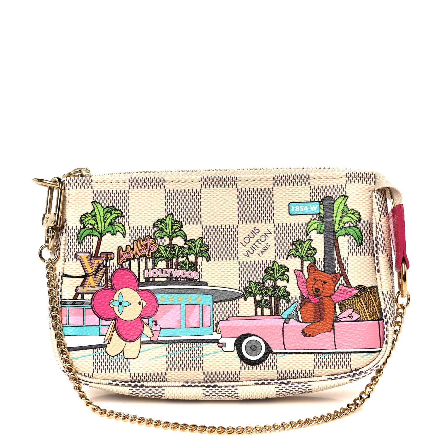 Louis Vuitton Damier Azur 2021 Christmas Animation Hollywood Mini