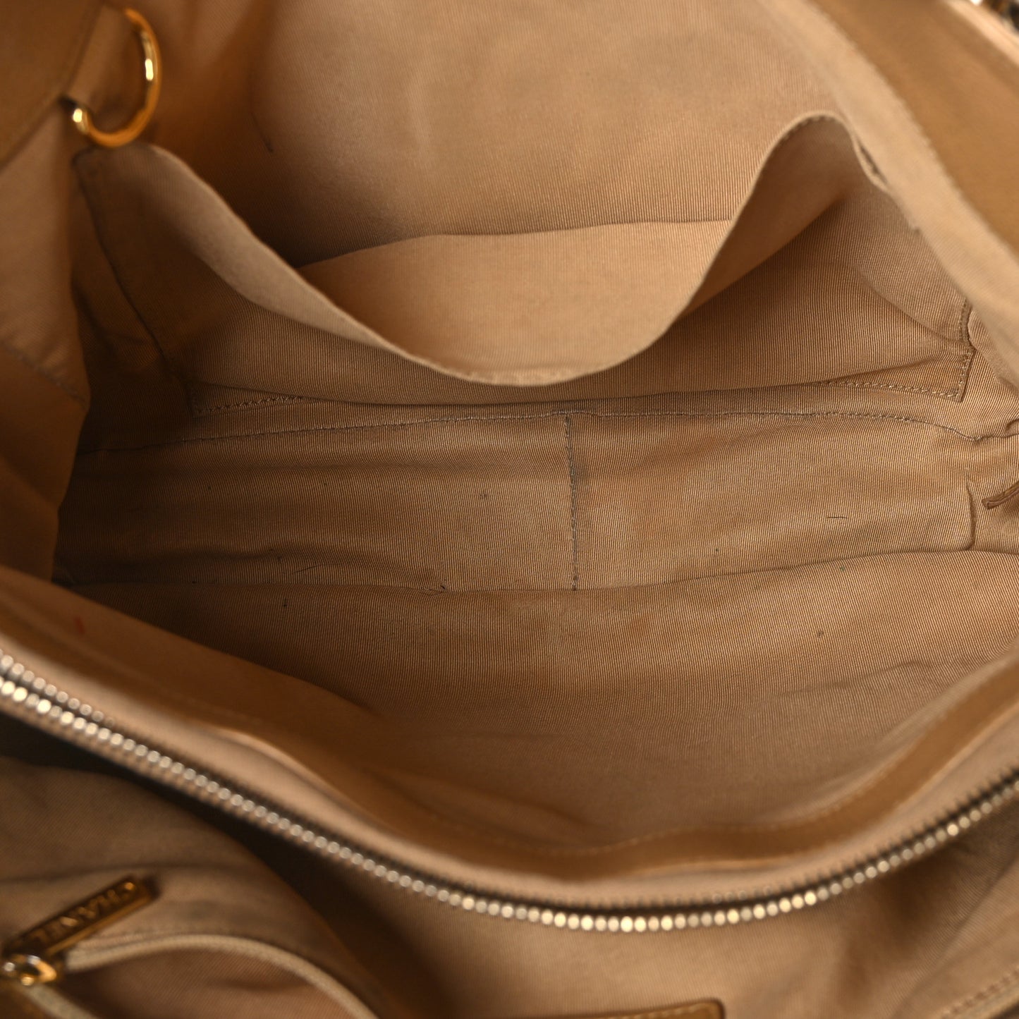 Caviar Quilted Grand Shopping Tote GST Beige Clair