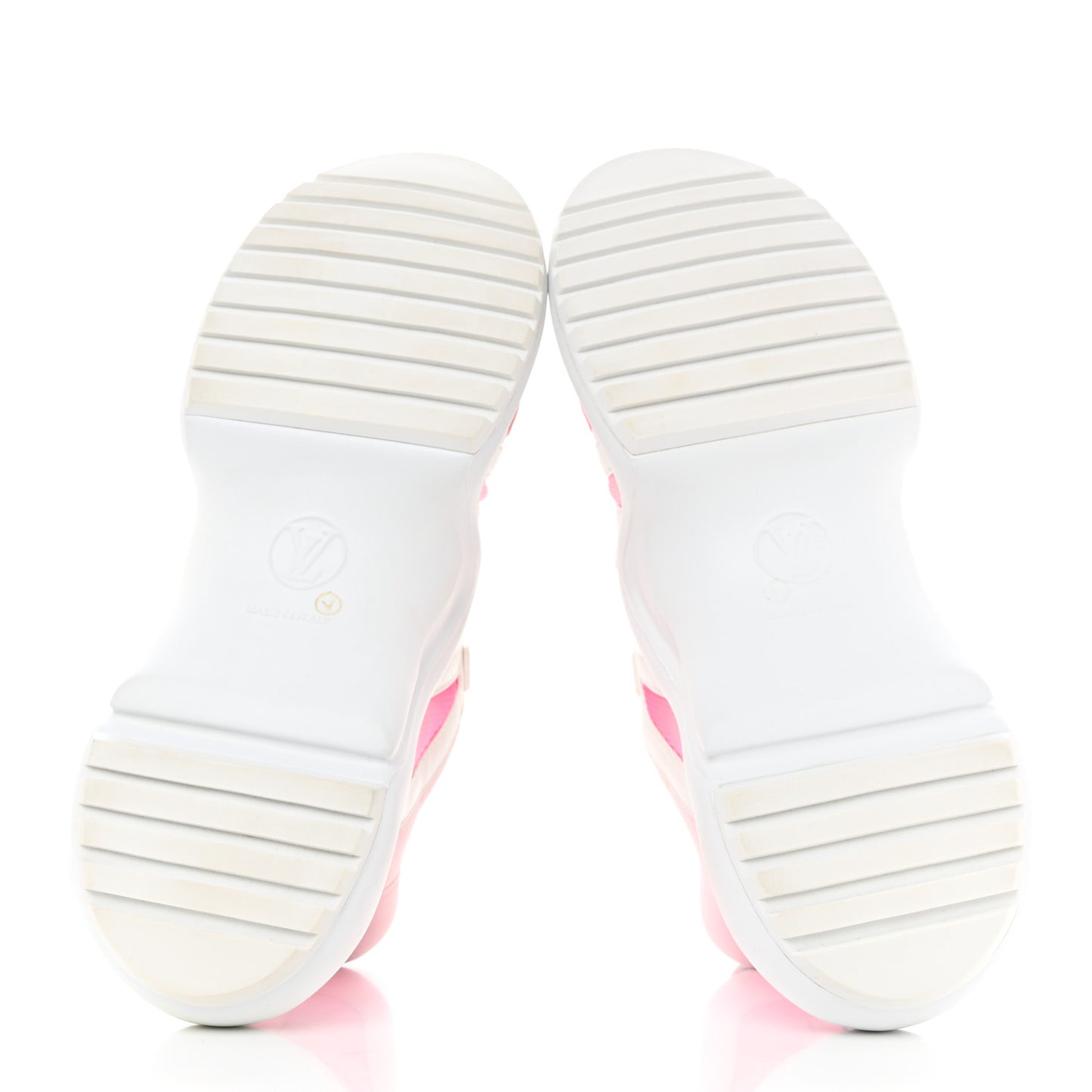 Calfskin Technical Nylon LV Archlight Sneaker 37.5 White Pink