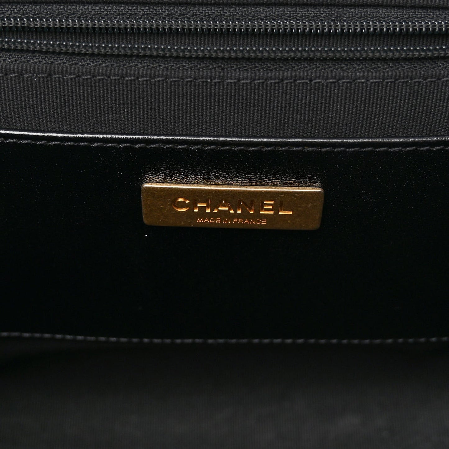Shiny Lambskin Quilted Small Cocodoc Top Handle Bag Black