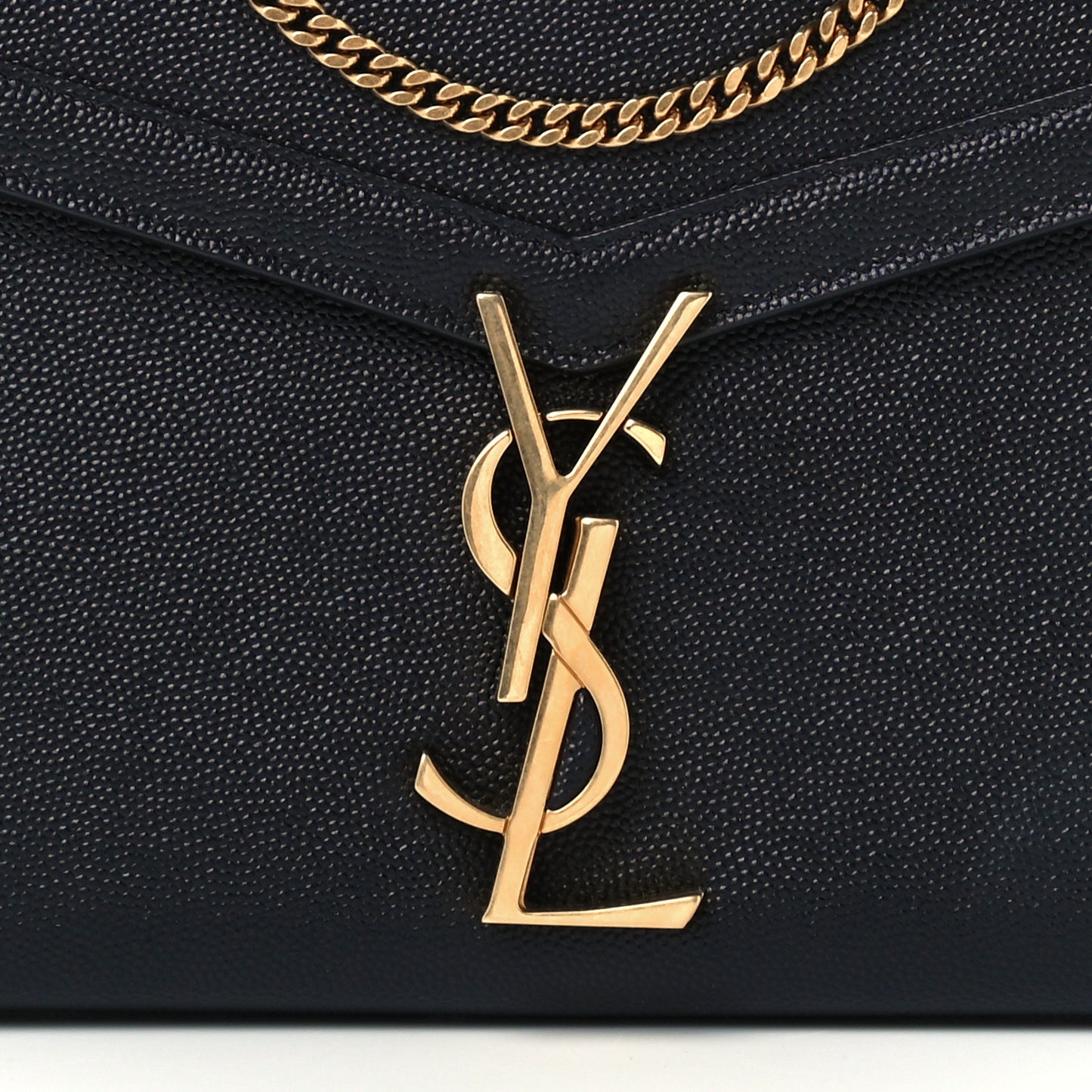 Grain De Poudre Monogram Cassandra Chain Wallet Black