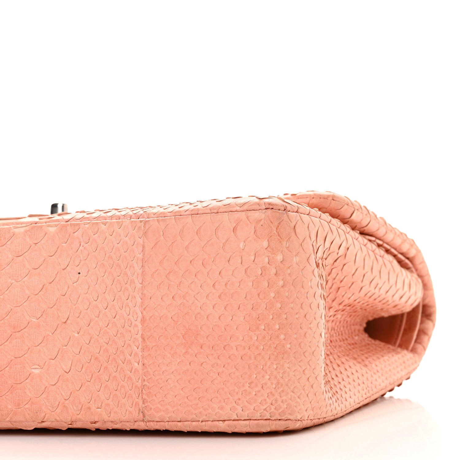Chanel Snakeskin Jumbo Double Flap Pink 10 of 10