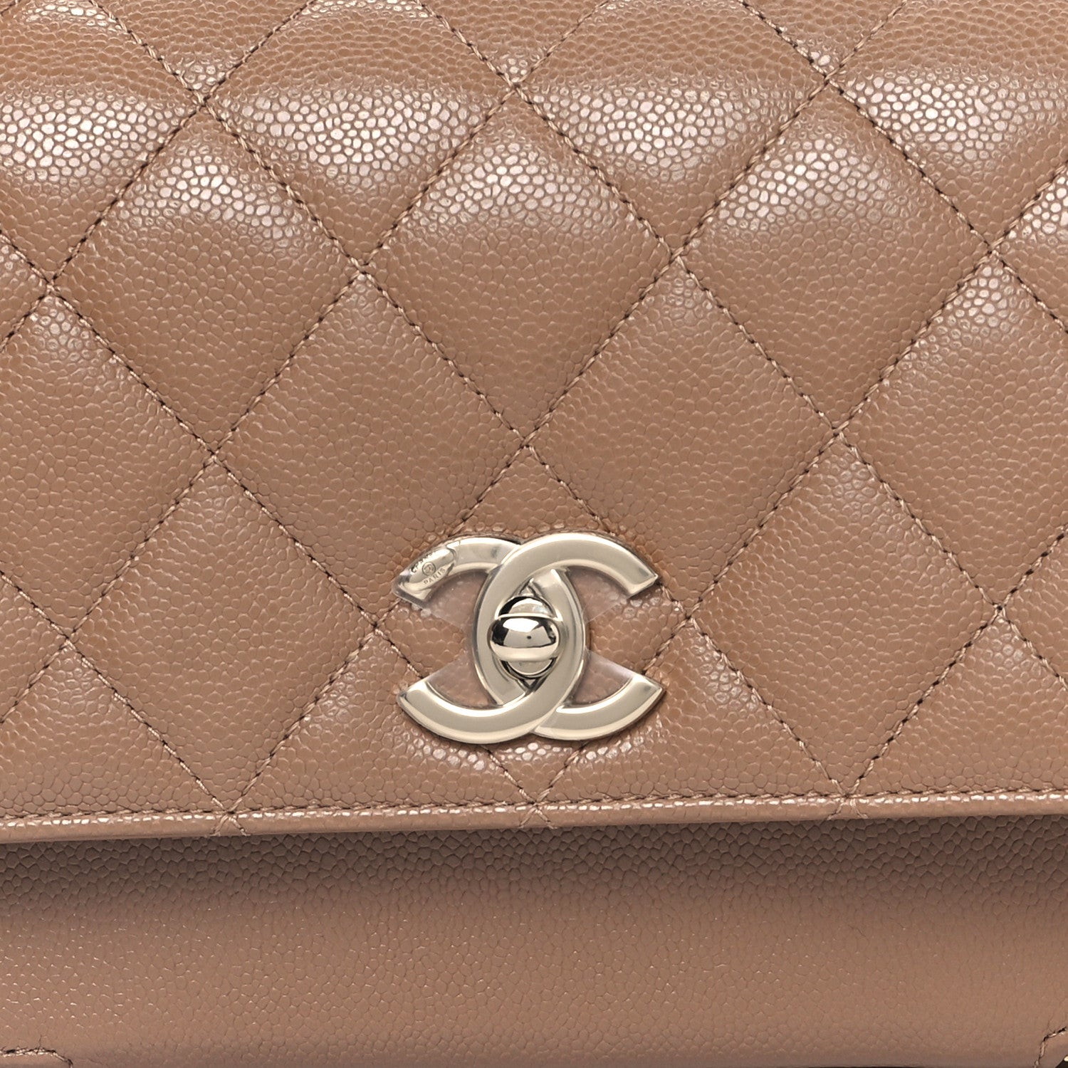Chanel Caviar Quilted Medium Business Affinity Flap Beige 8 of 10