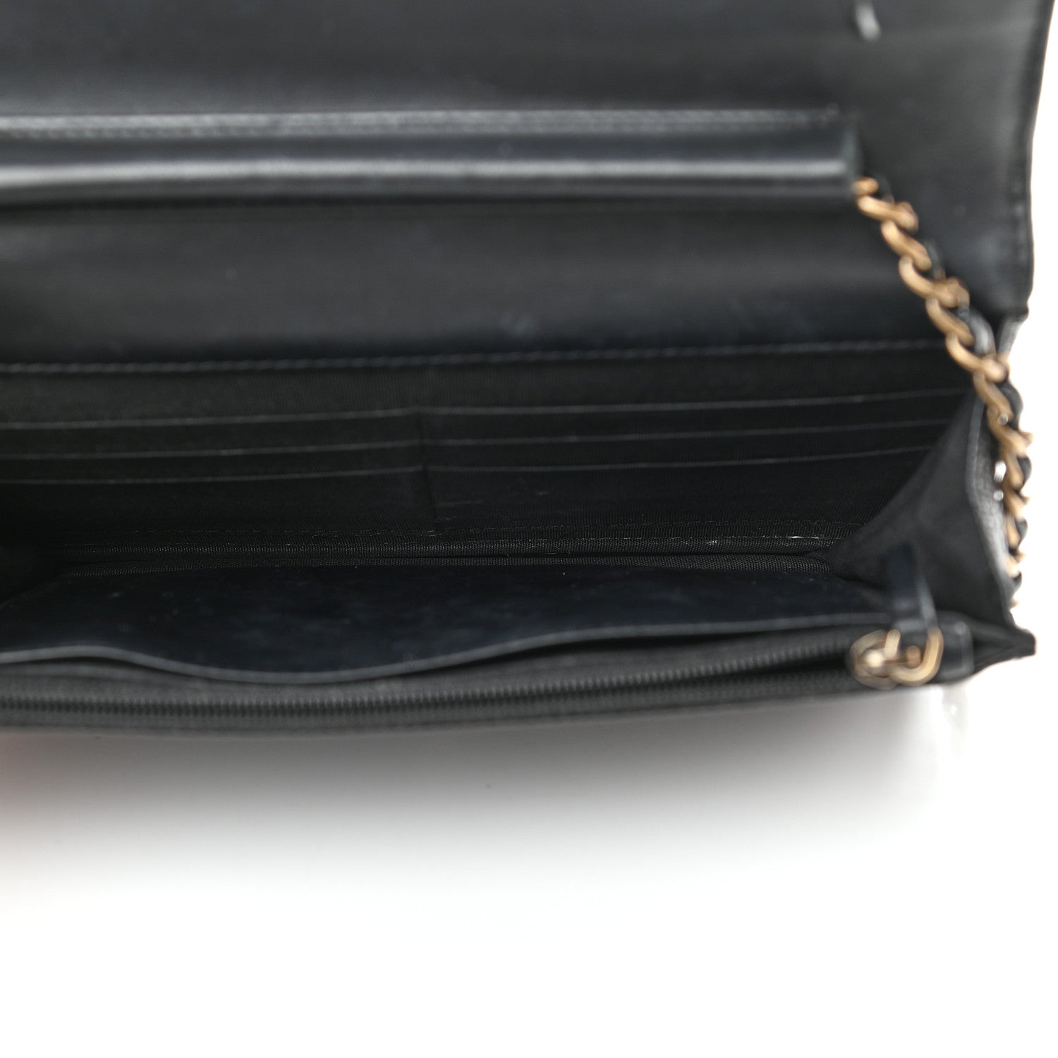 Chanel Caviar Quilted Boy Wallet On Chain WOC Black 5 of 9