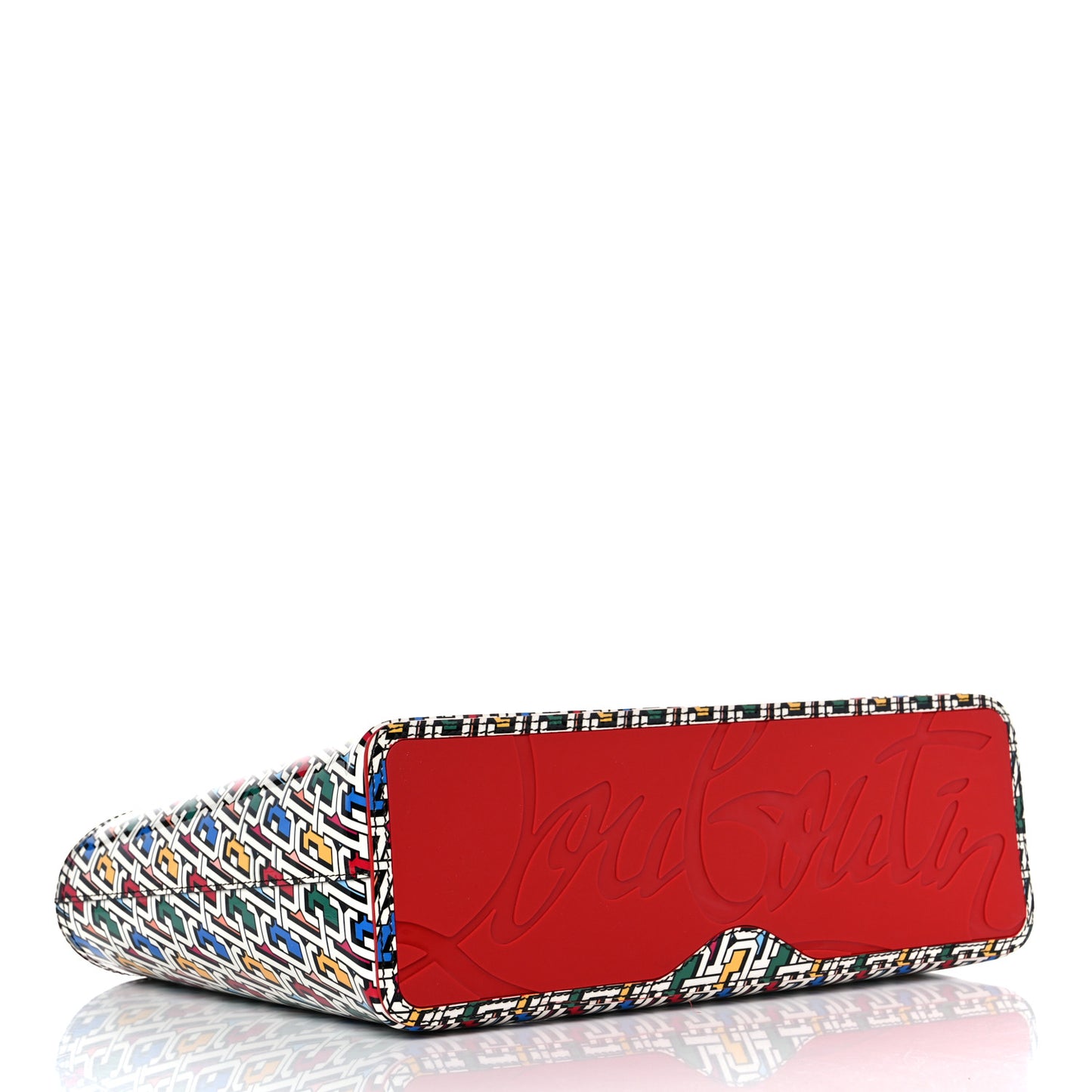 Patent Calfskin Small East West Cabata Tote Multicolor