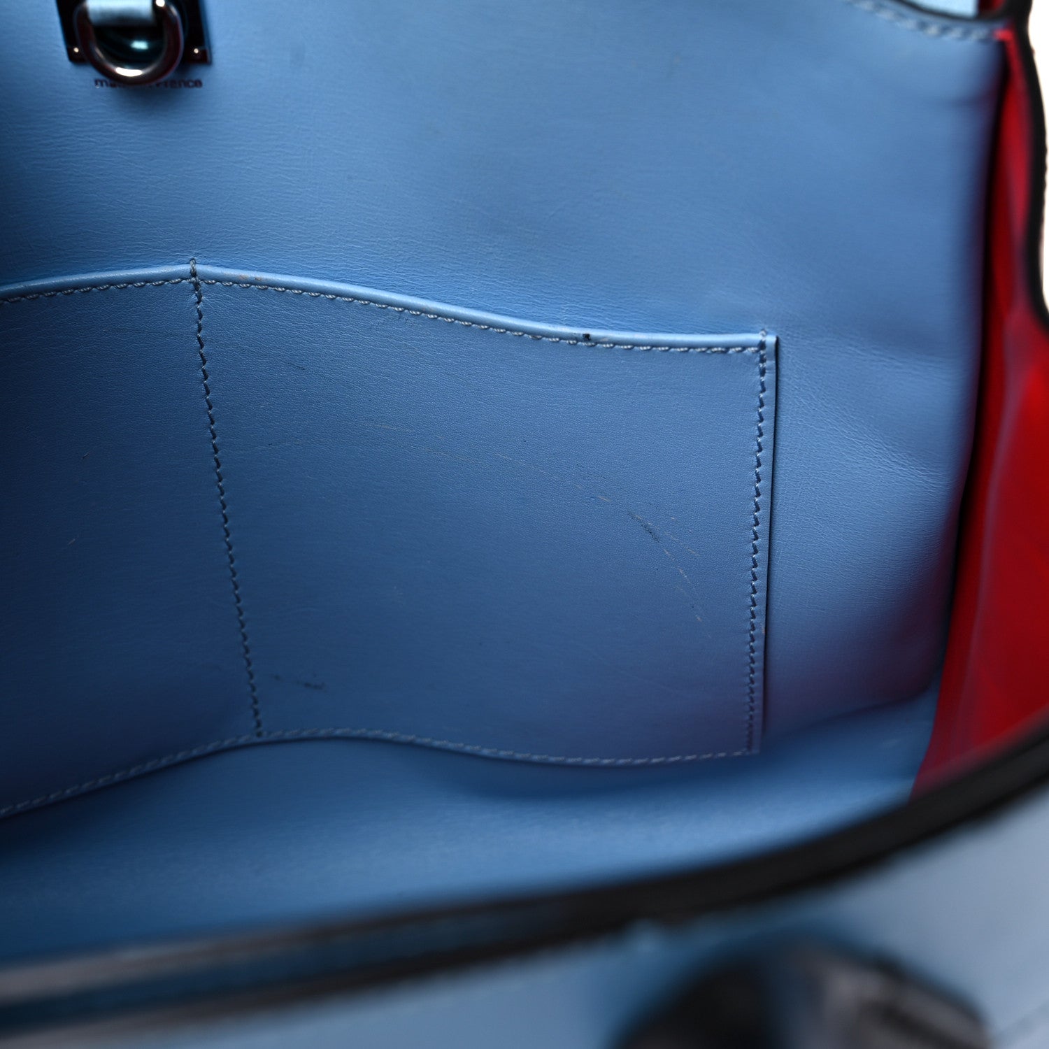 Louis Vuitton Calfskin City Steamer MM Rouge Blue 11 of 22