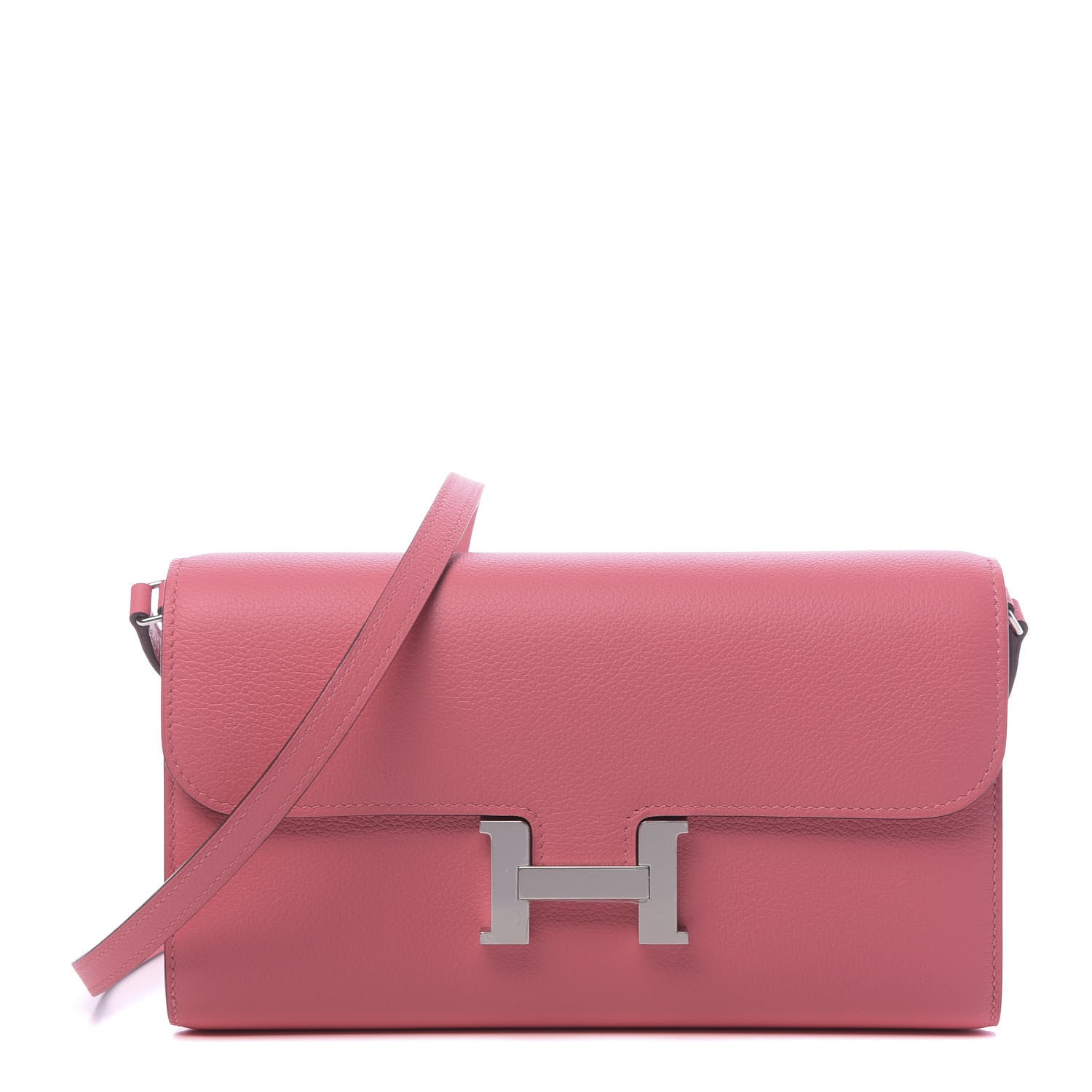Hermes Evercolor Constance Wallet To Go Rose Azalee 1 of 11